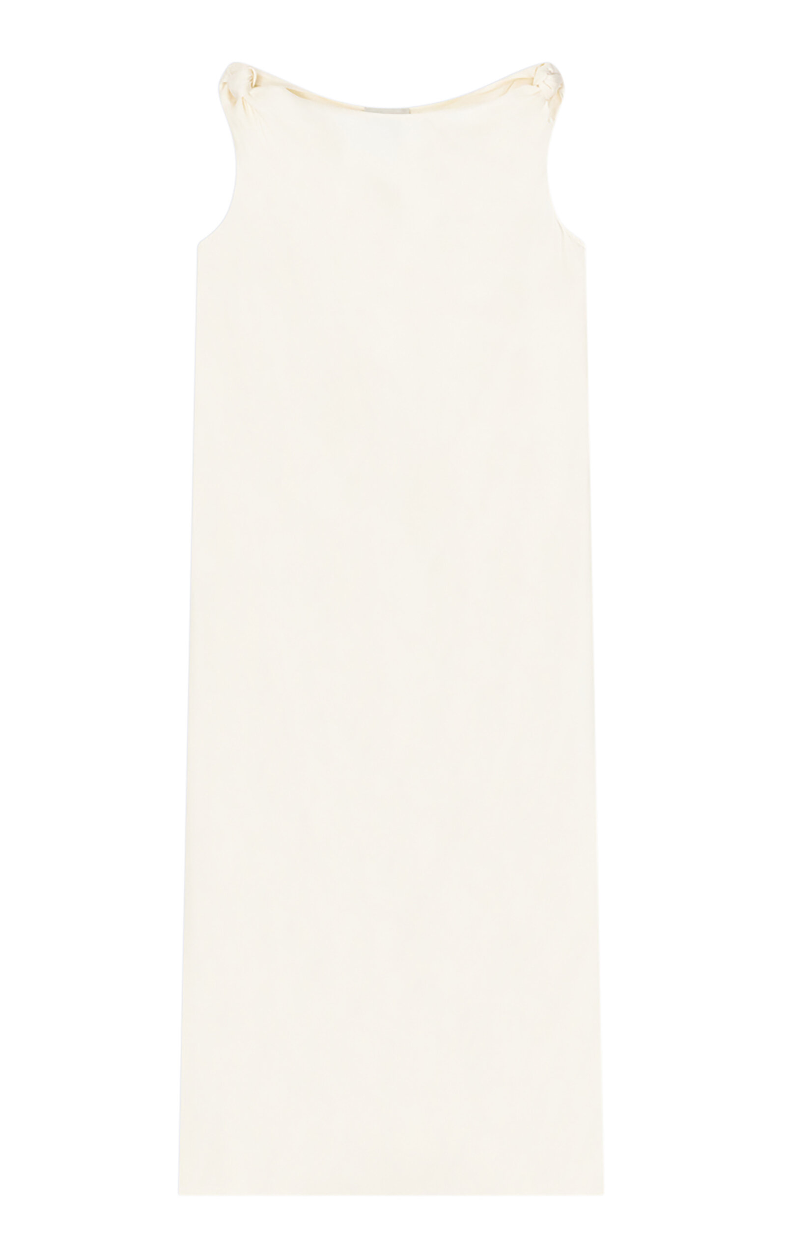Loulou de Saison Moun Draped Silk Dress - White - XS