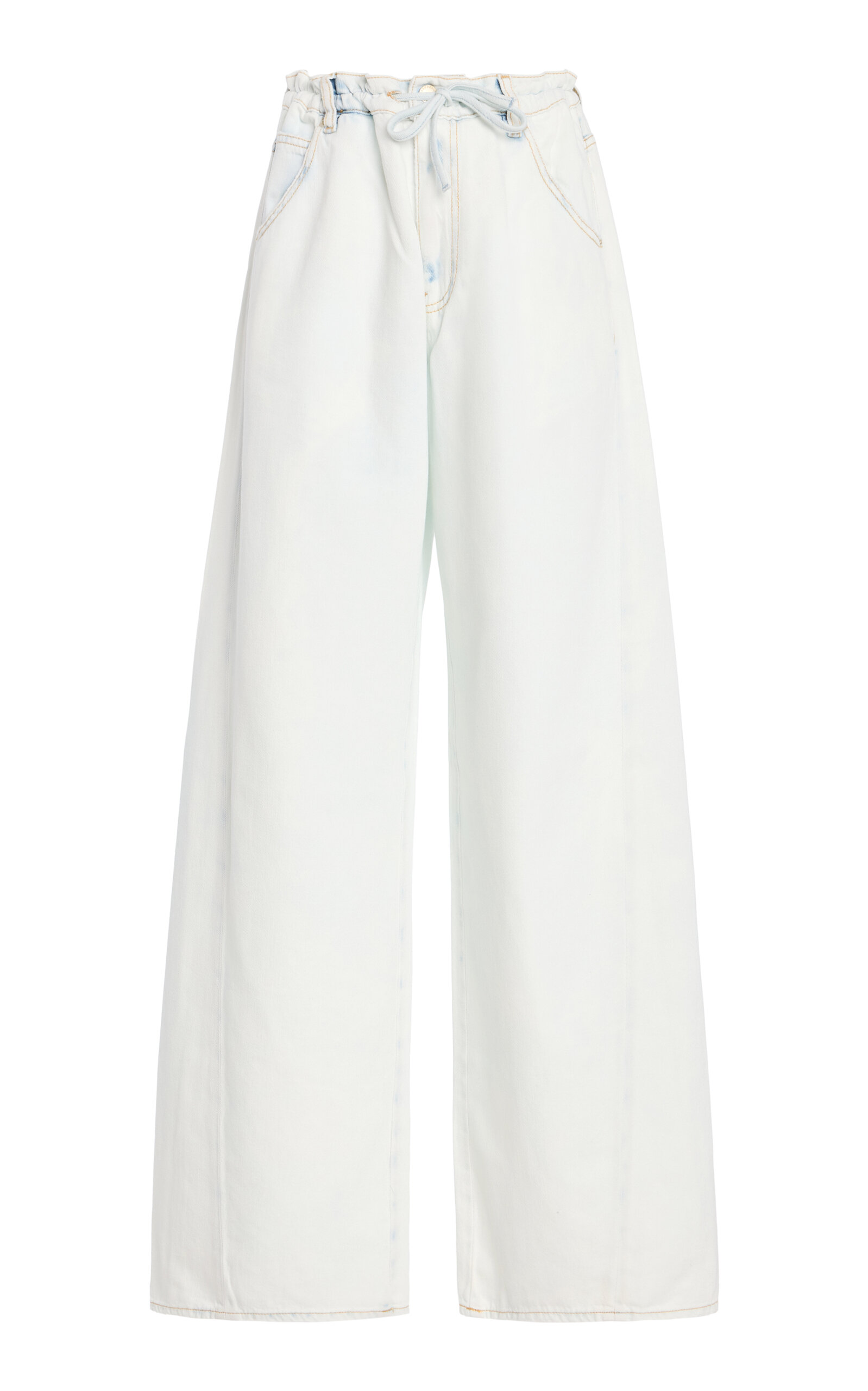 DARKPARK Iris Paper-Bag Wide-Leg Jeans - Blue