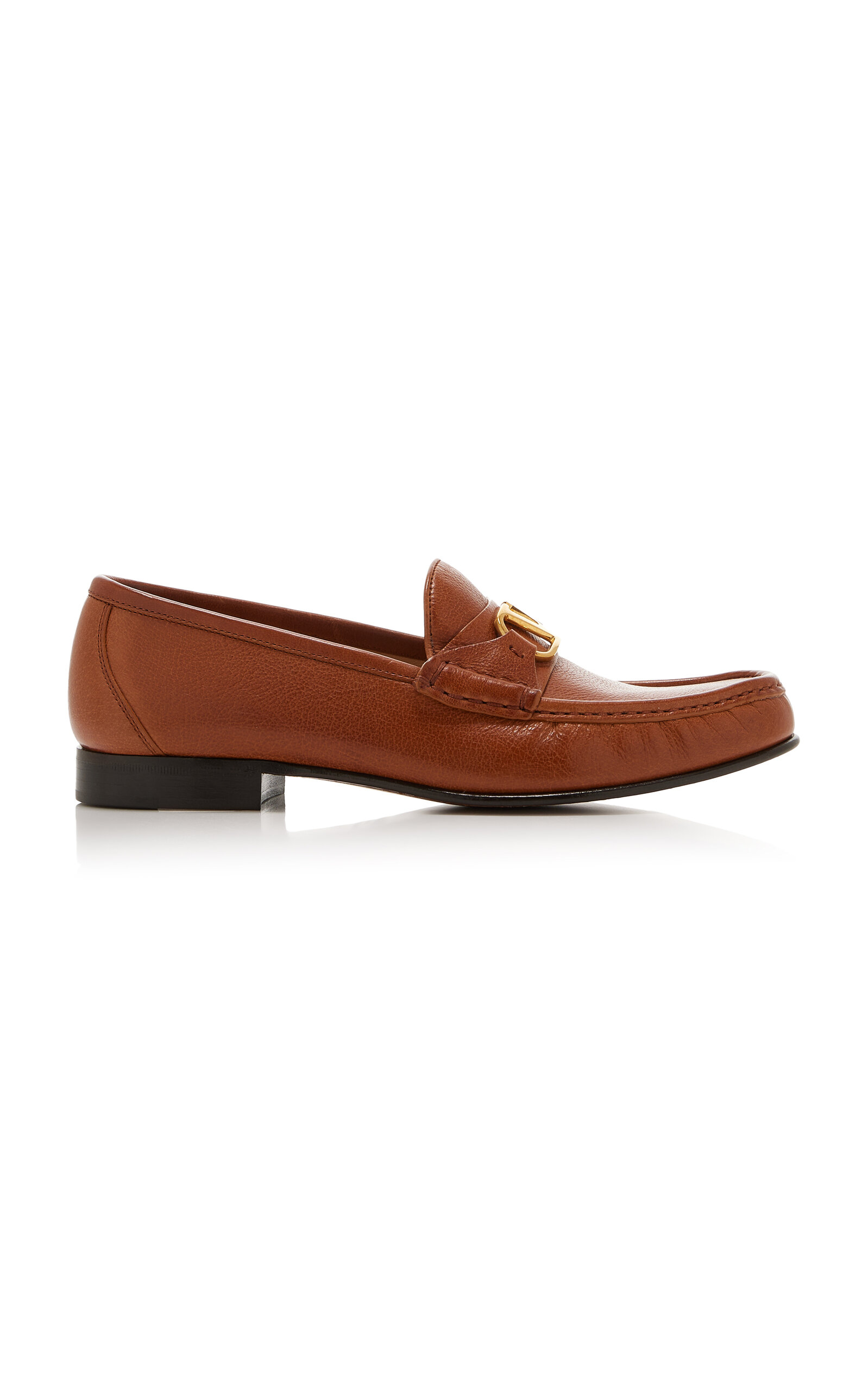 Valentino Garavani VLogo Leather Loafers - Women's Shoes