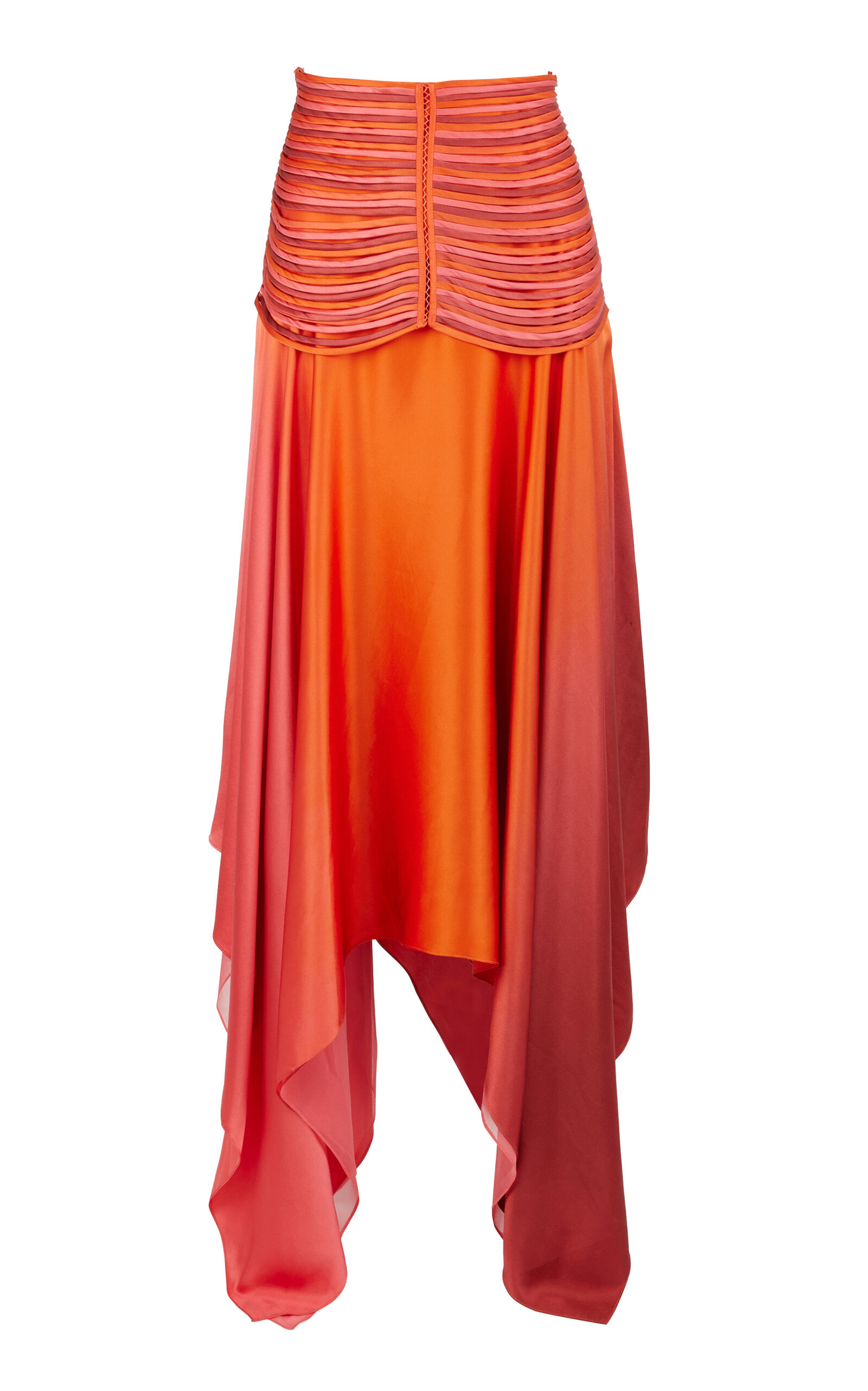 Francesca Miranda Exclusive Eden Hand-Dyed Silk Maxi Skirt