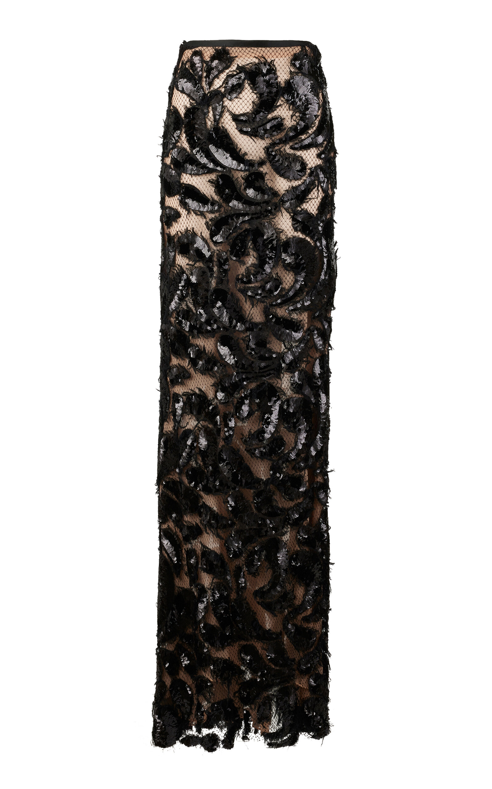 Ryn Sequined Lace Maxi Skirt