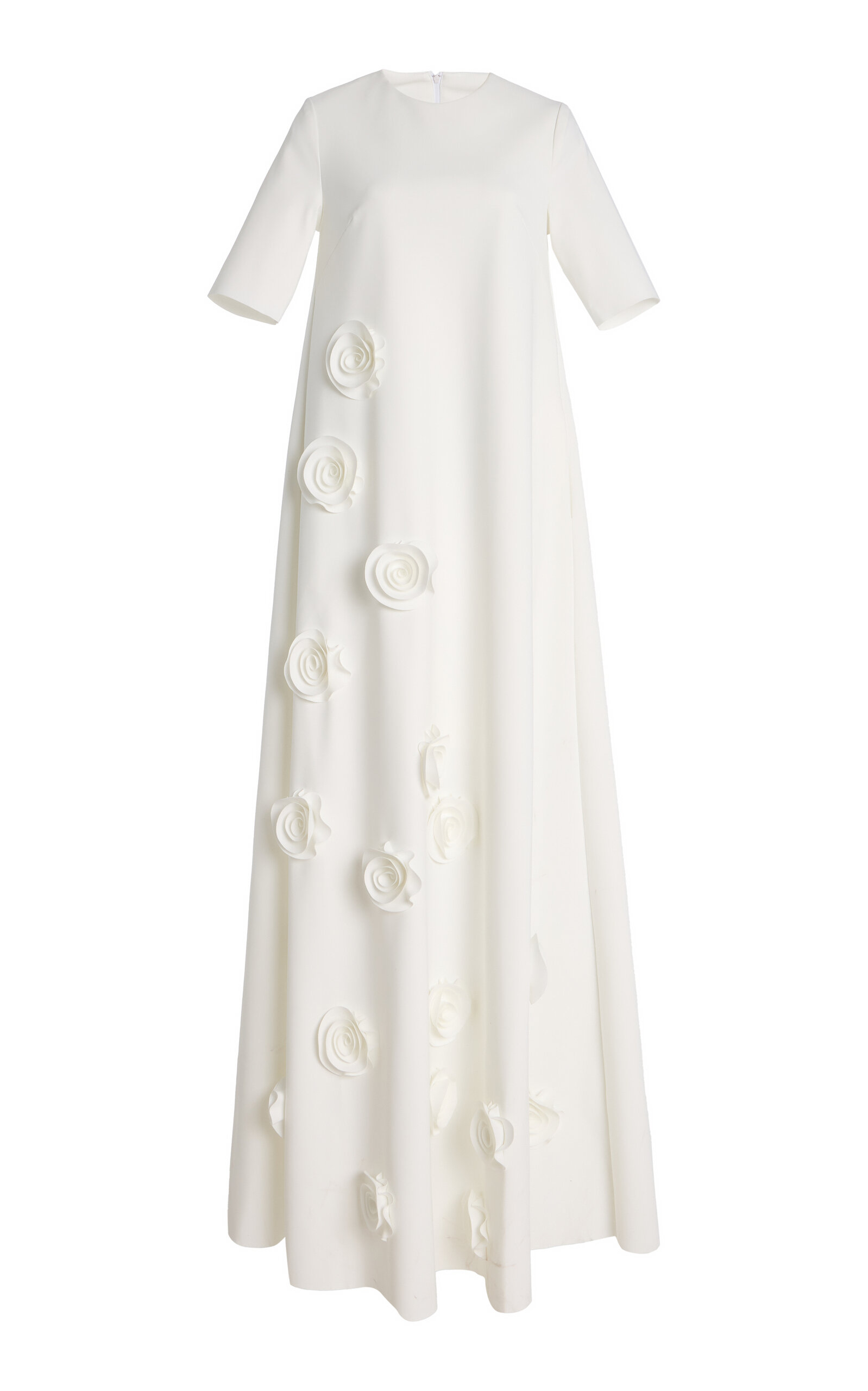 Greta Constantine Remembrandt Floral-Appliquéd Maxi Dress