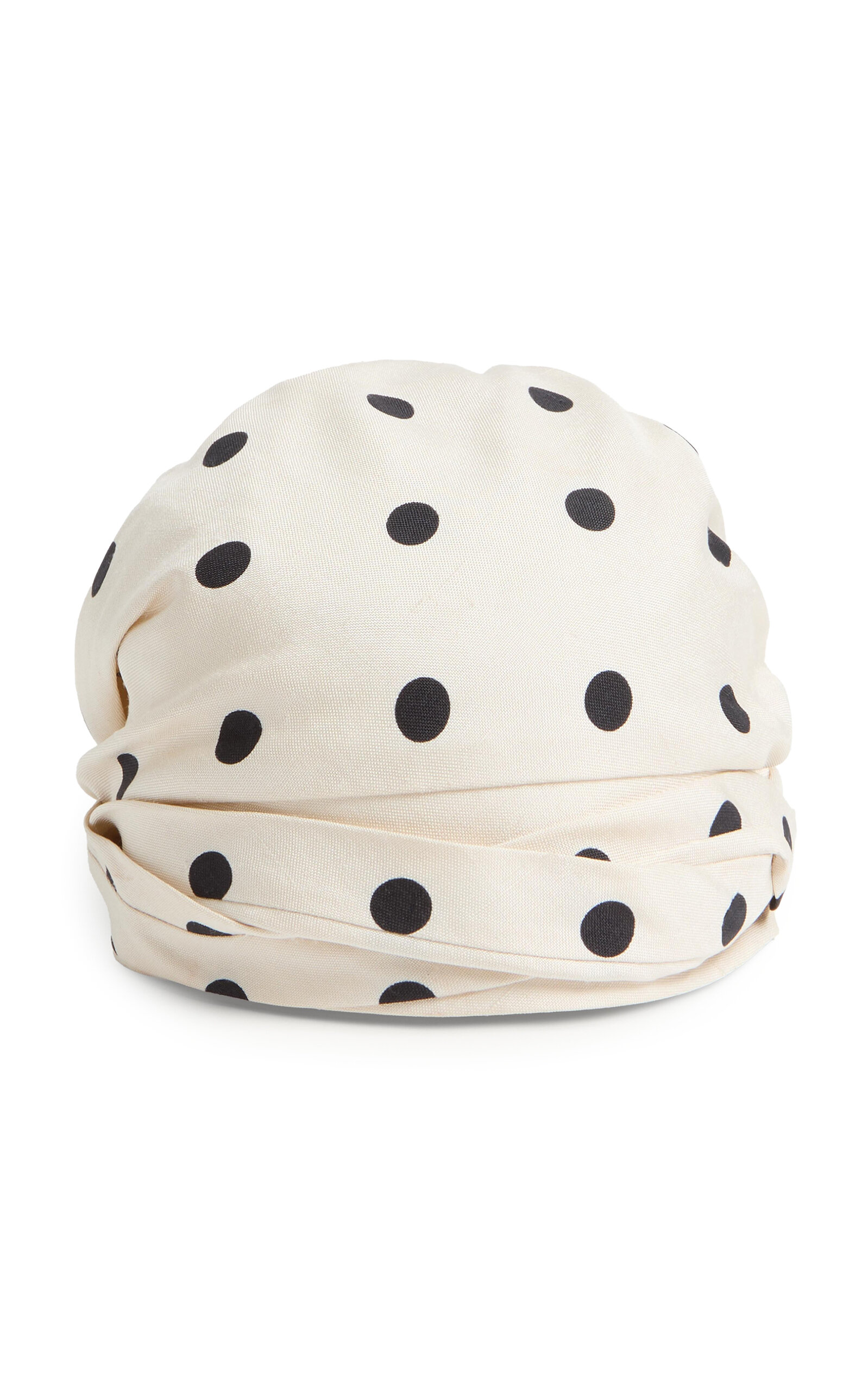 Valentino Garavani Polka-Dot Silk-Shantung Hair Wrap
