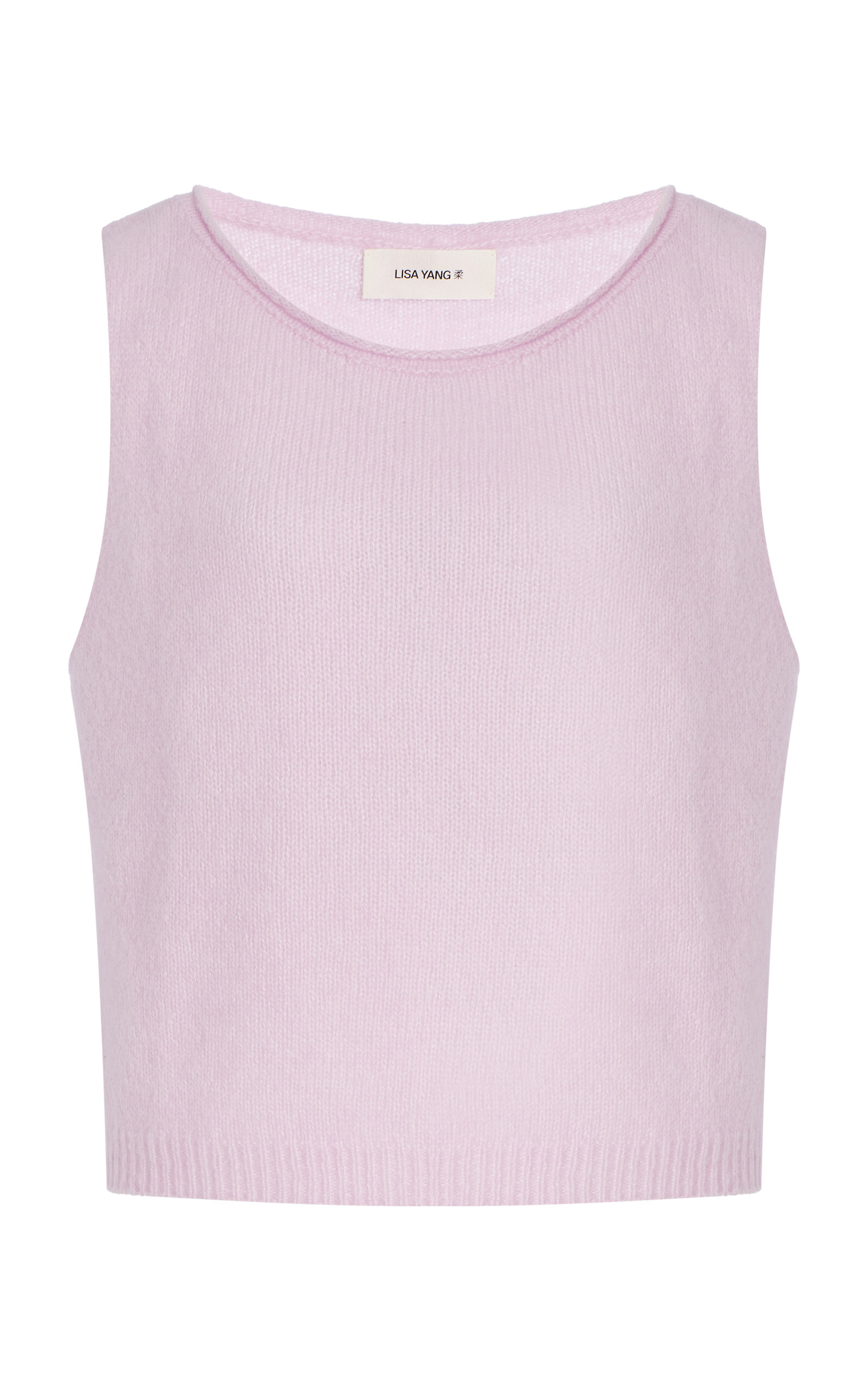 Lisa Yang Devine Cashmere-silk Knit Top In Pink