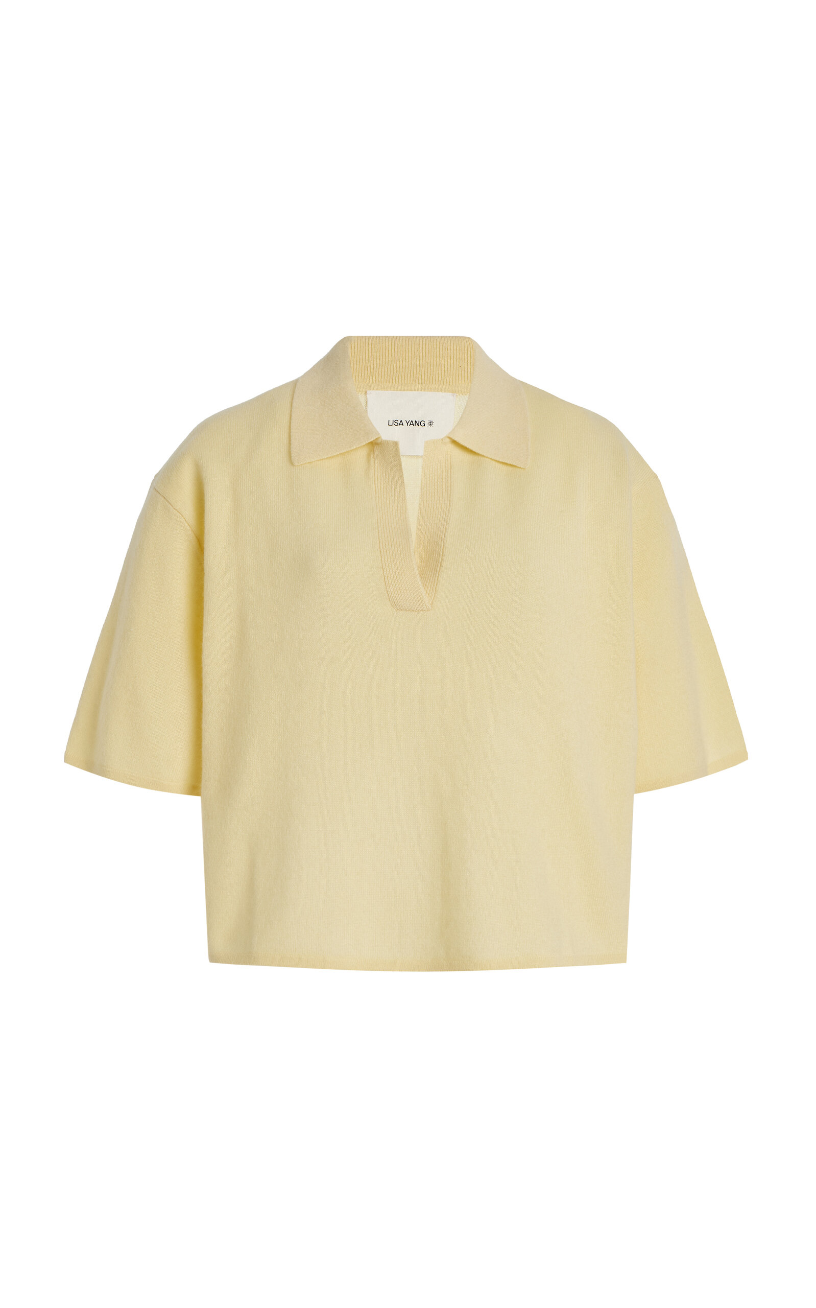 Lisa Yang Neela Knit Cashmere T-Shirt - Ivory