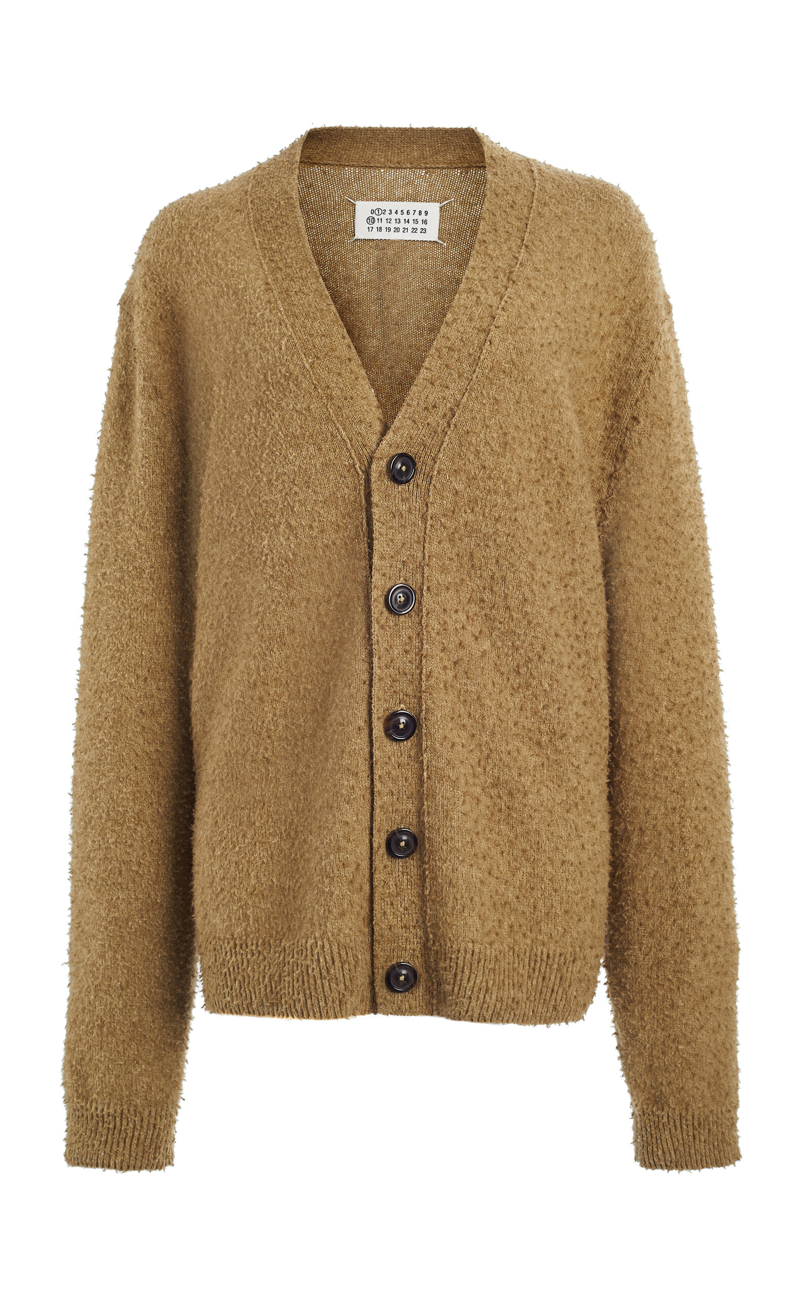Textured Knit Wool-Cotton Cardigan