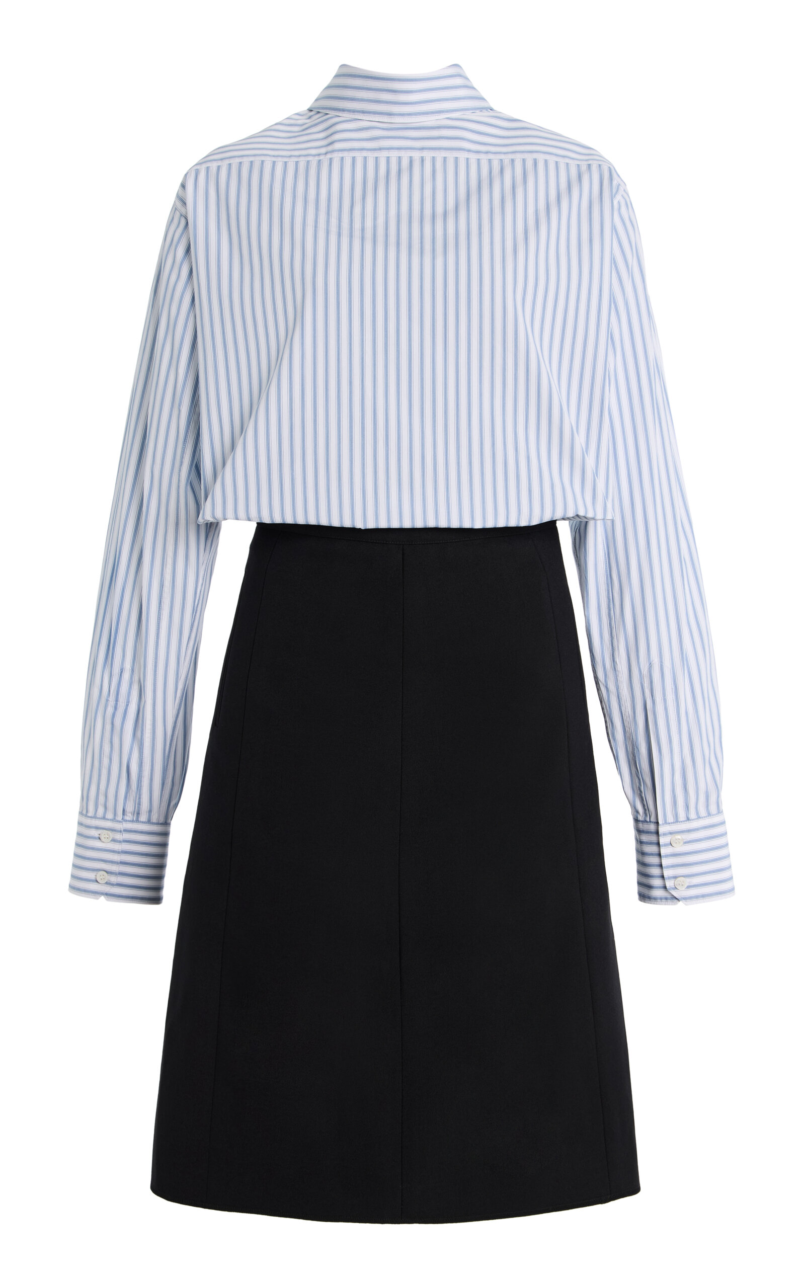 Maison Margiela Skirt-Overlay Cotton Midi Dress