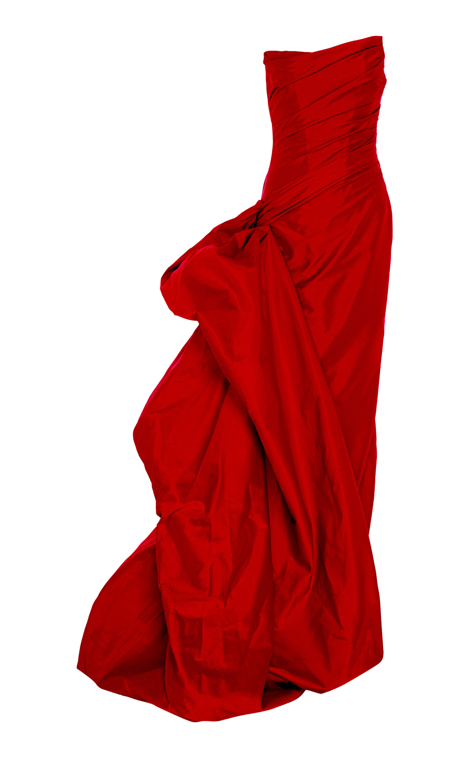 Marmar Halim Draped Taffeta Gown