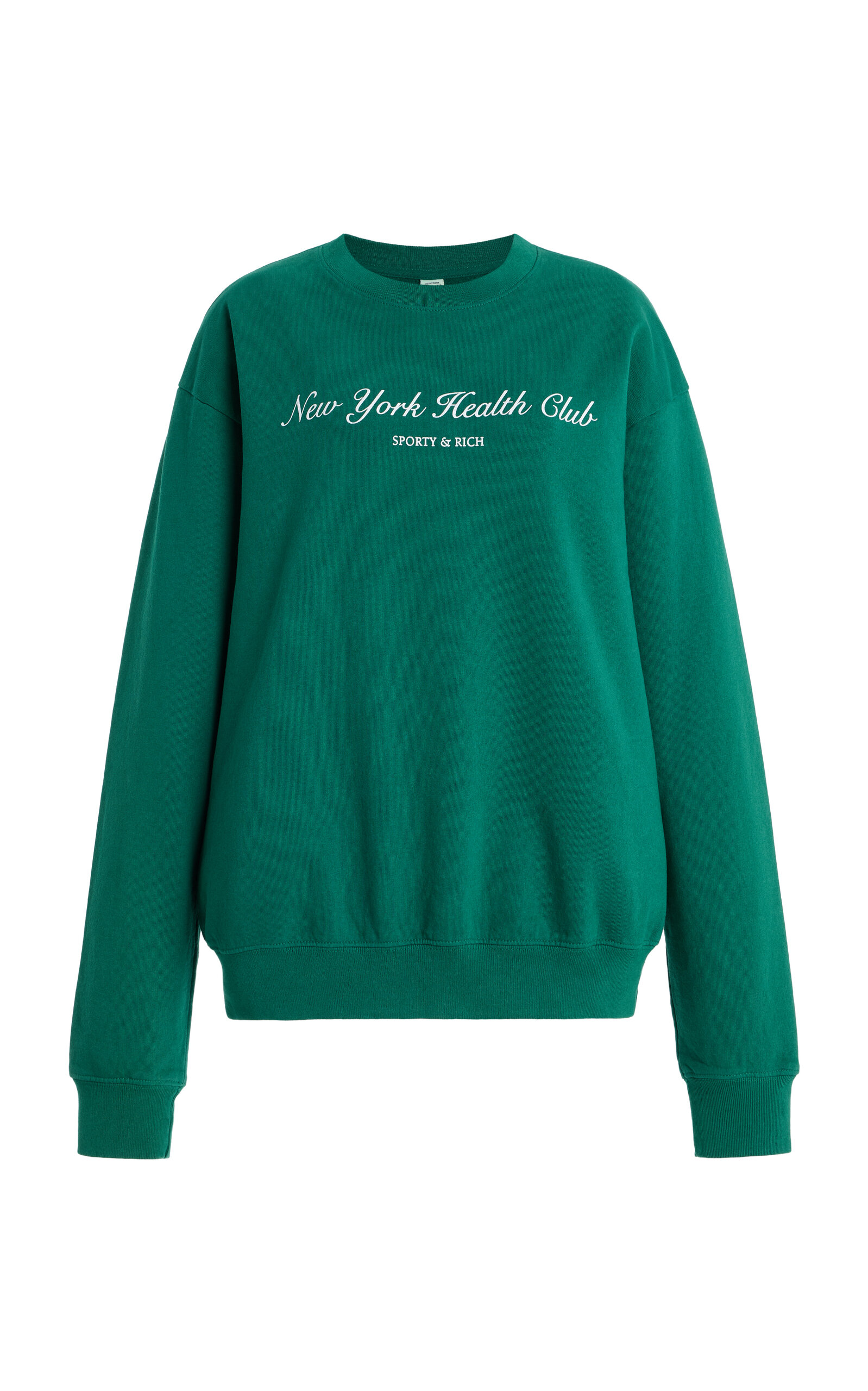 Sporty & Rich NY Tennis Club Cotton Sweatshirt - Women's Clothing