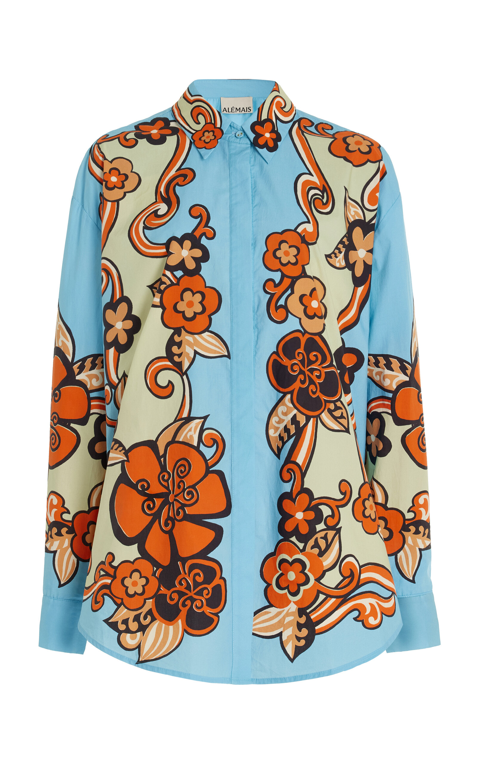 ALEMAIS Ondine Printed Organic Cotton Shirt - Multi
