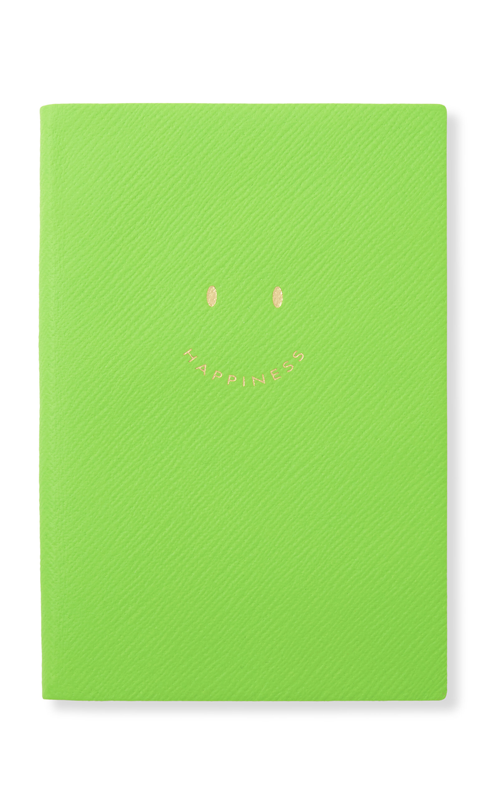 Smythson Chelsea Leather Happiness Notebook - Green