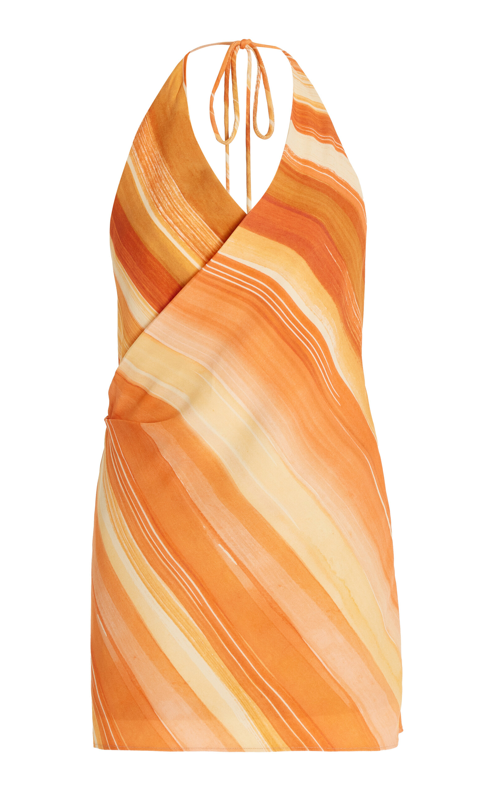 SIGNIFICANT OTHER PATRICE STRIPED HALTER DRESS