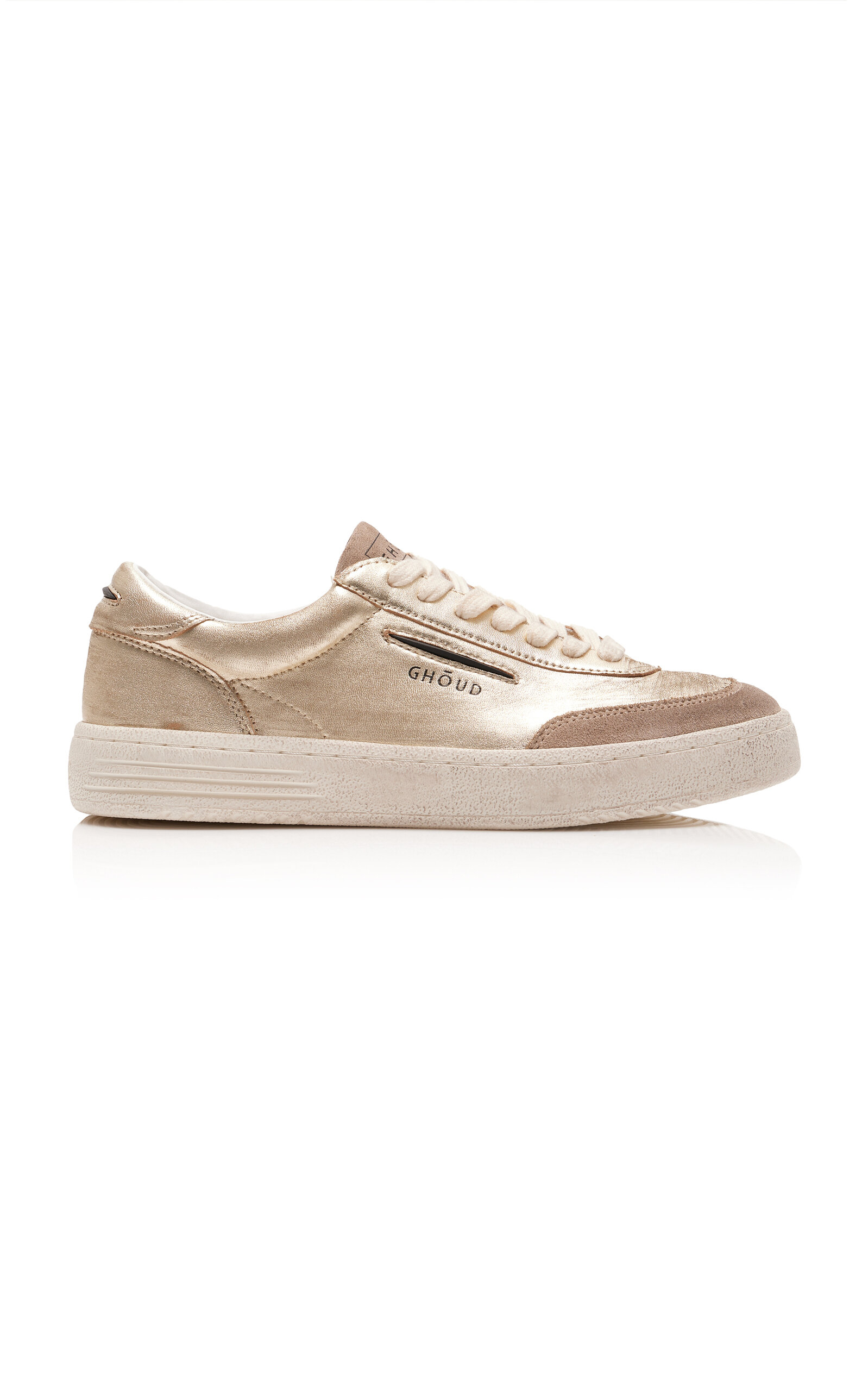 GHŌUD VENICE Lido Metallic Leather Sneakers - Gold