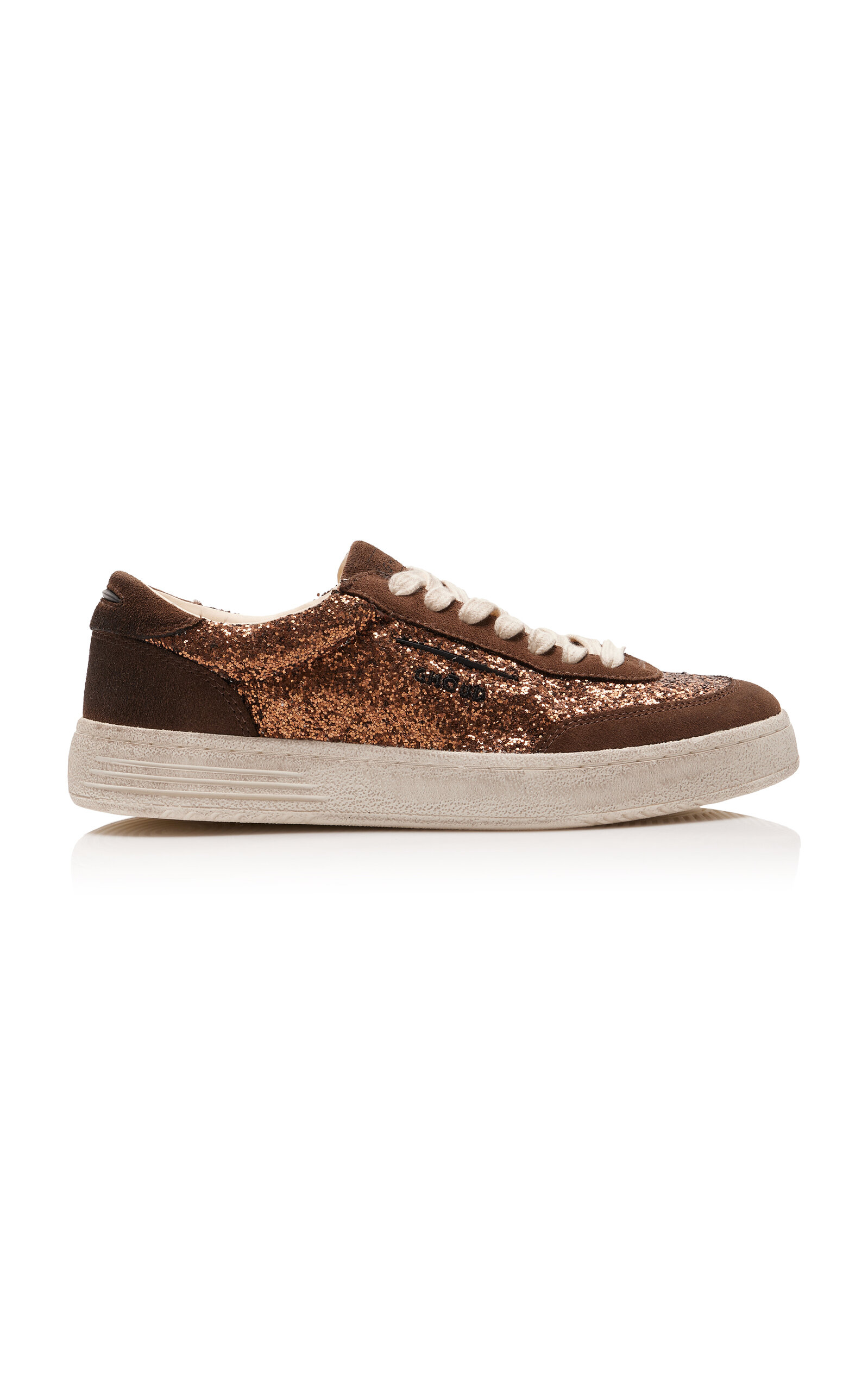 Lido Glittered Suede Sneakers