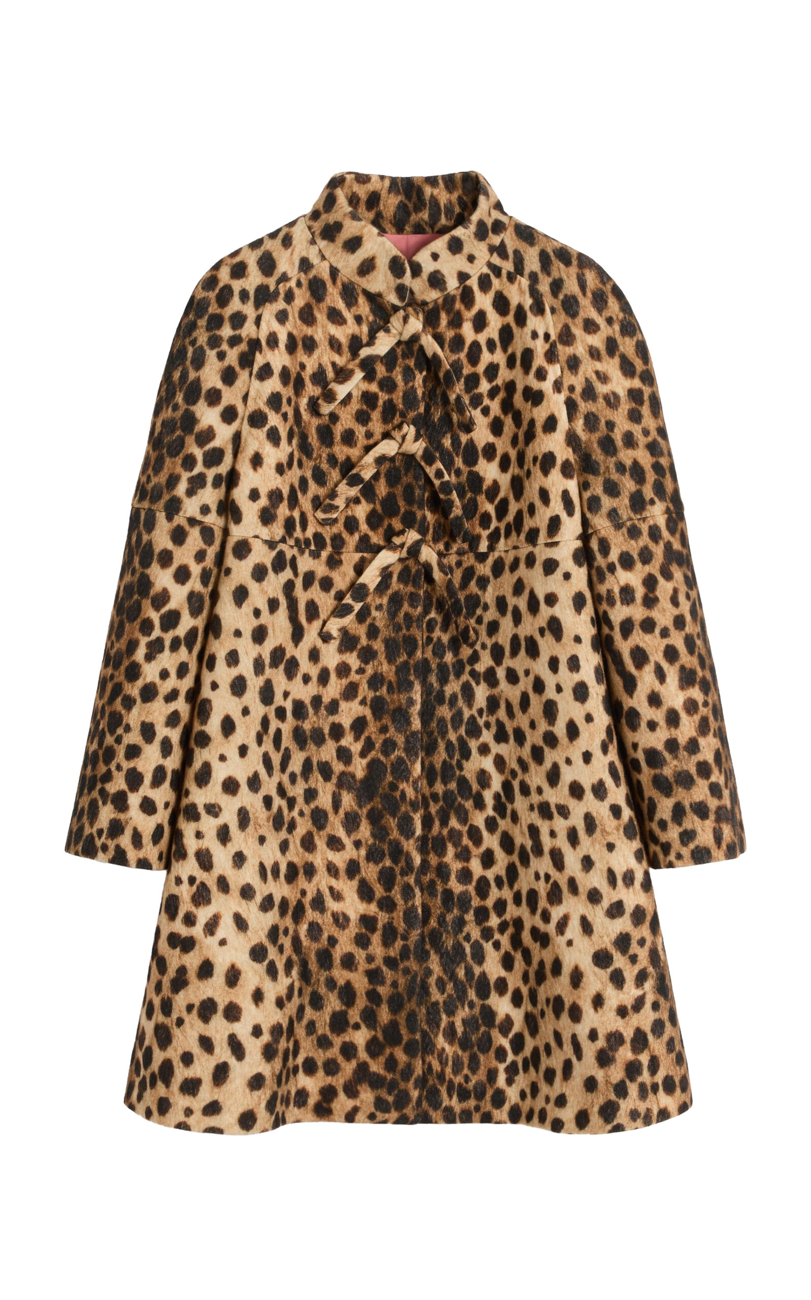 Valentino Garavani Animal-Print Wool-Silk Coat - Animal