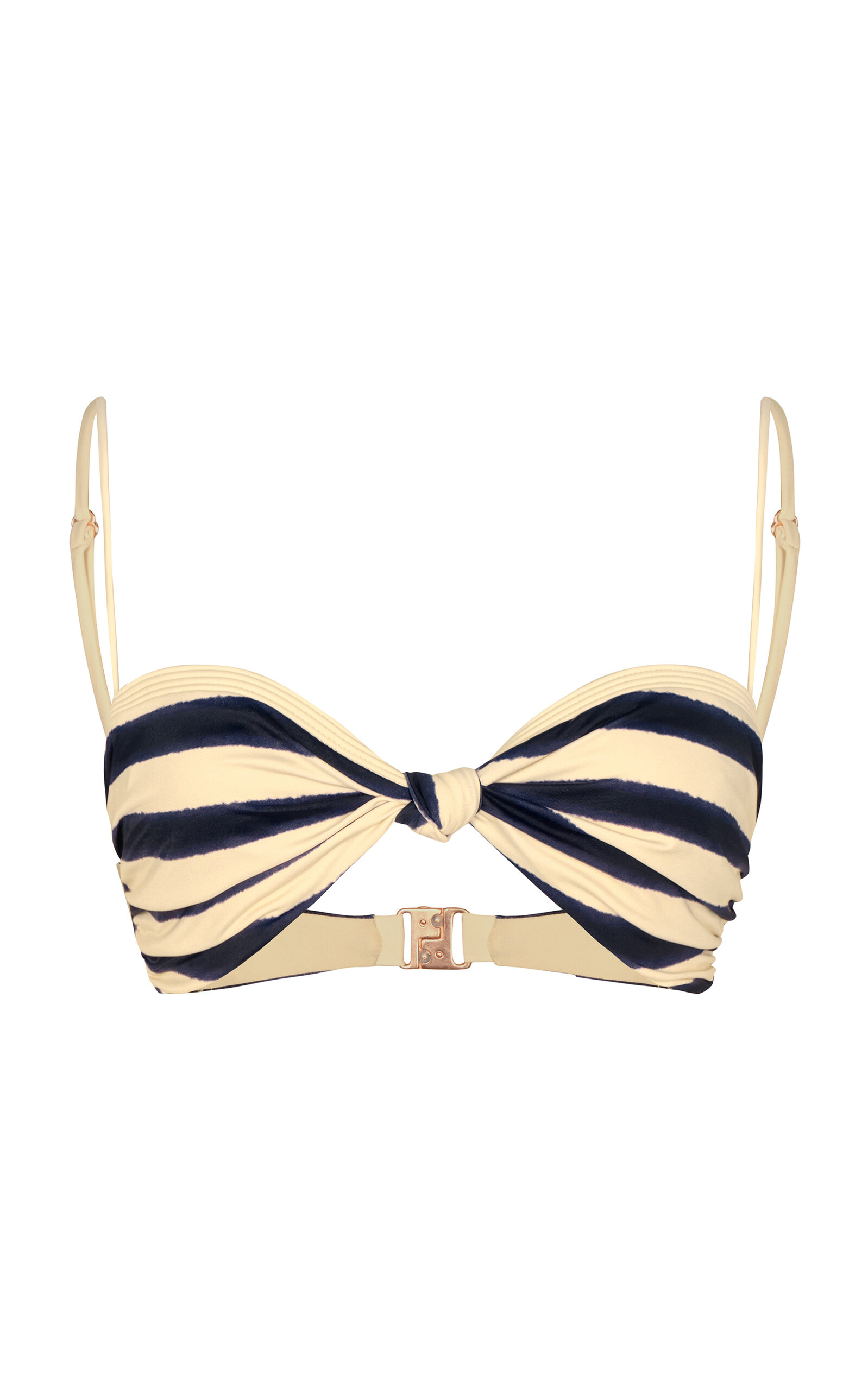 Johanna Ortiz Bandana Marina Striped Bikini Top