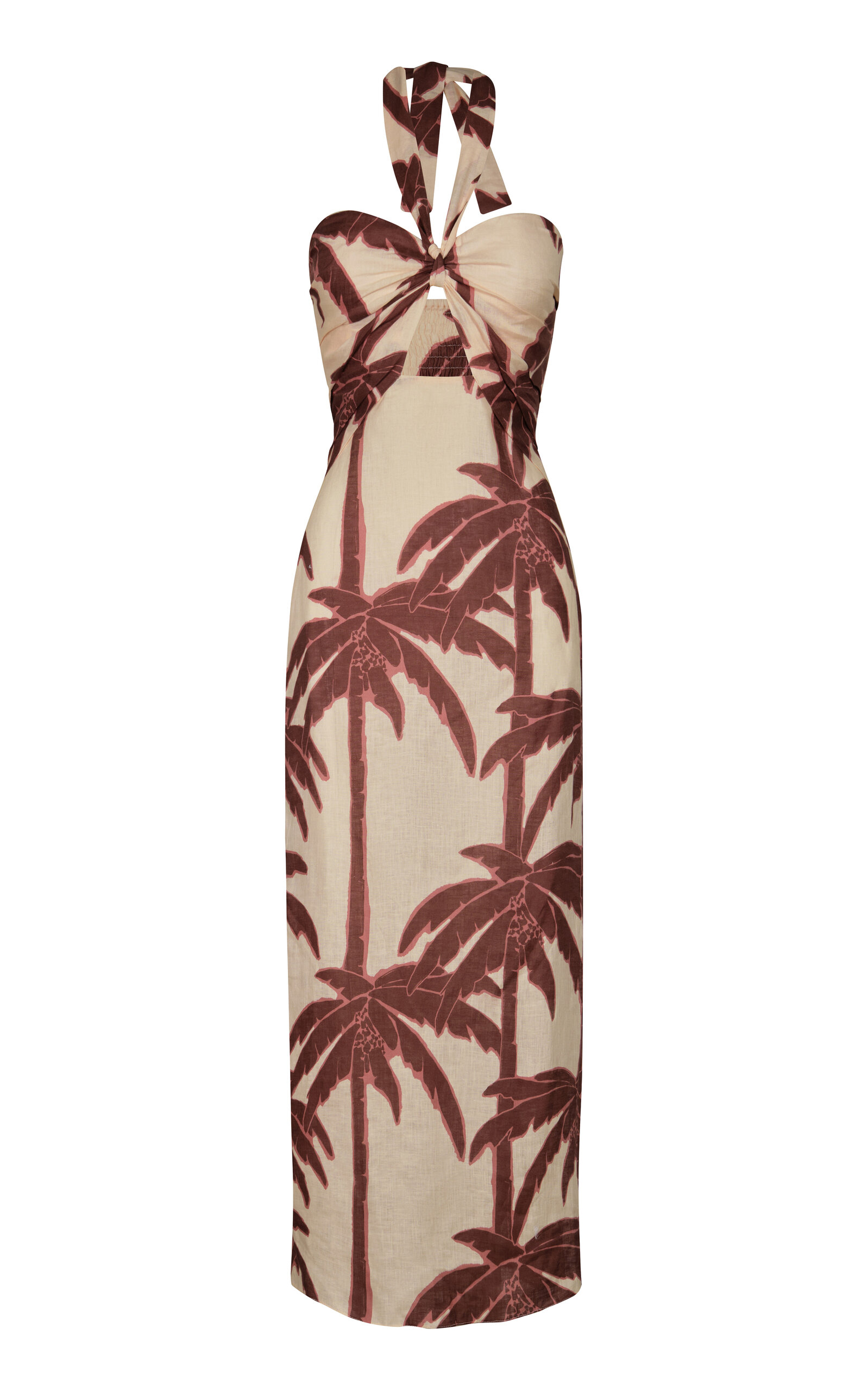 Johanna Ortiz Water Adventure Printed Linen Maxi Dress In Print
