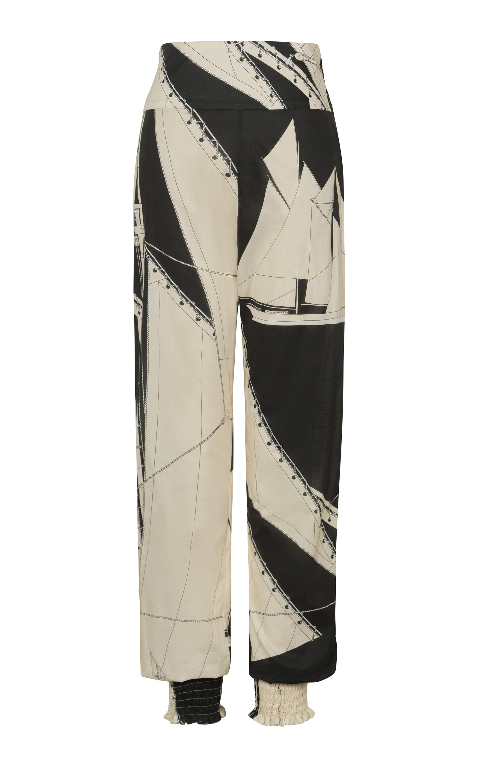 Johanna Ortiz Speed Queen Printed Cotton Tapered Pants - Print