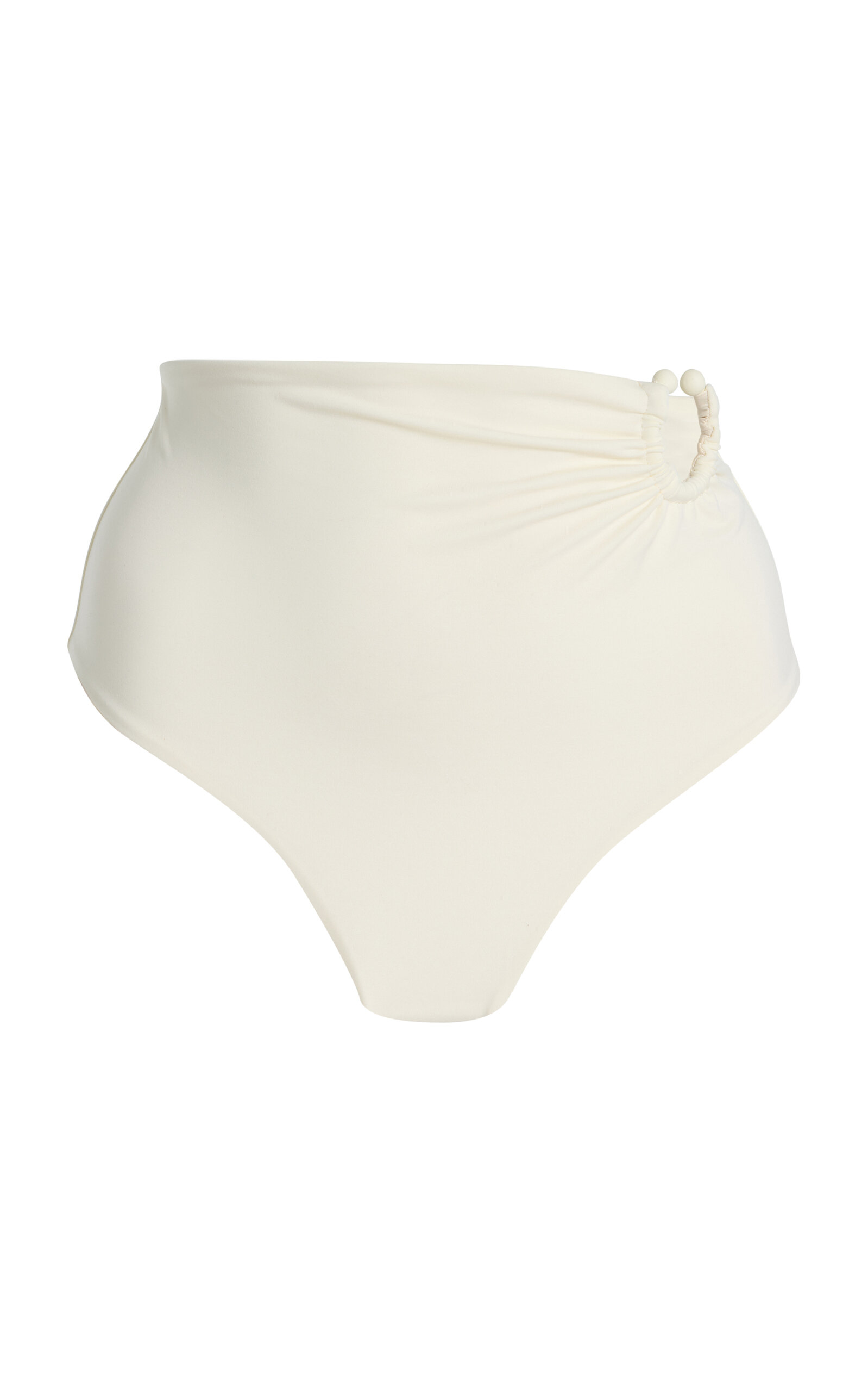 Johanna Ortiz Marinera Ring-detailed Bikini Bottom In Ivory