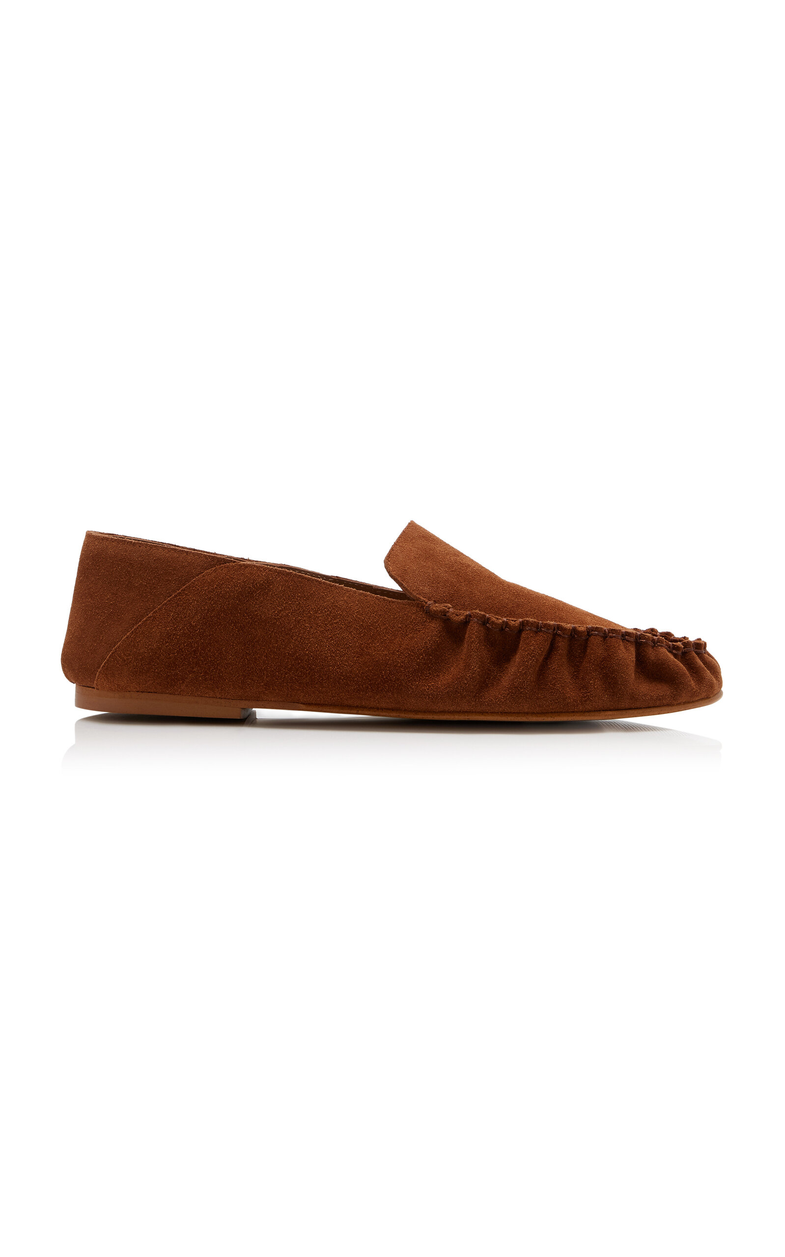 Flattered Bonbon Suede Loafers - Tan