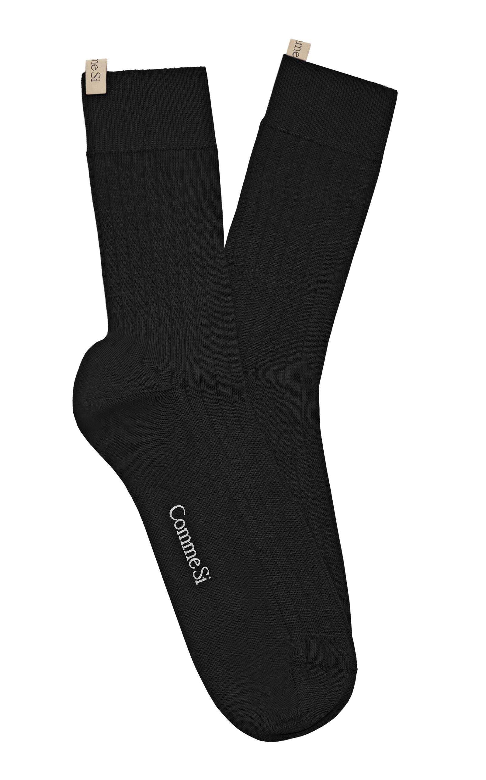 Comme Si The Yves Cotton Sock In Black