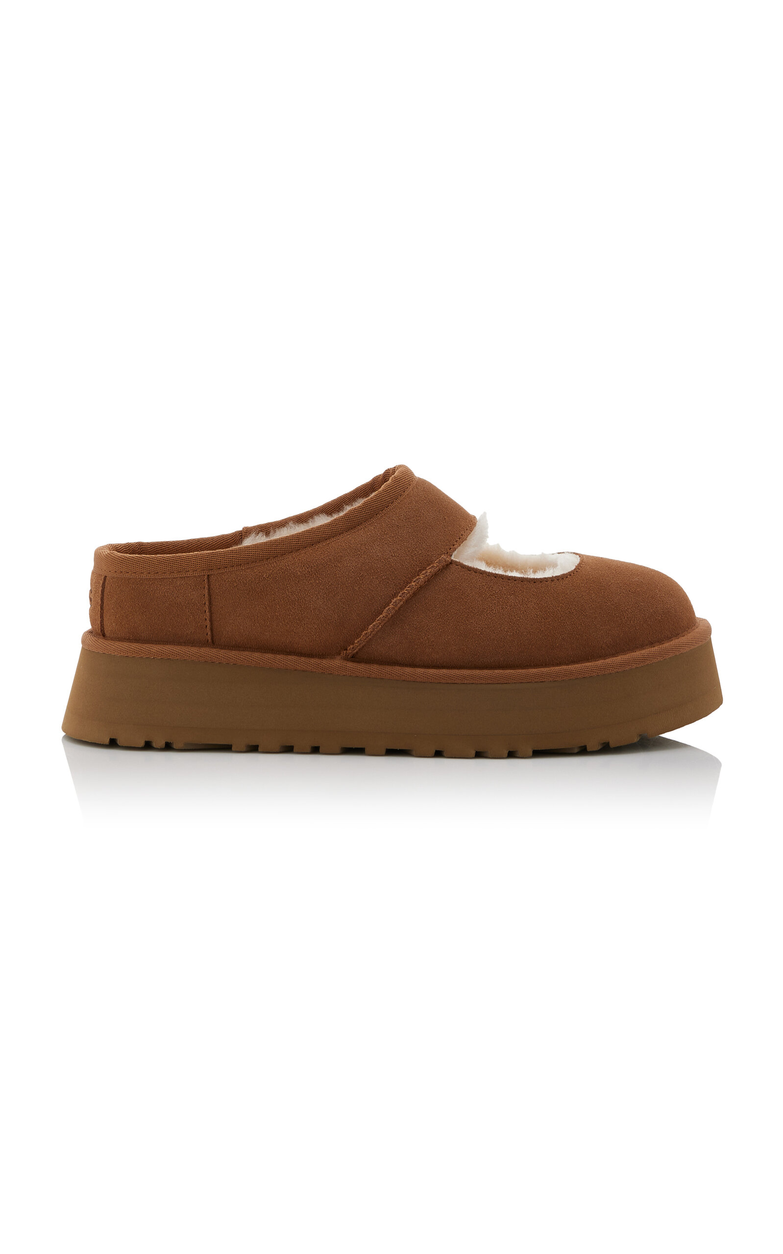 Ugg Slippers Bea In Pelle Scamosciata Cammello Donna In Tan