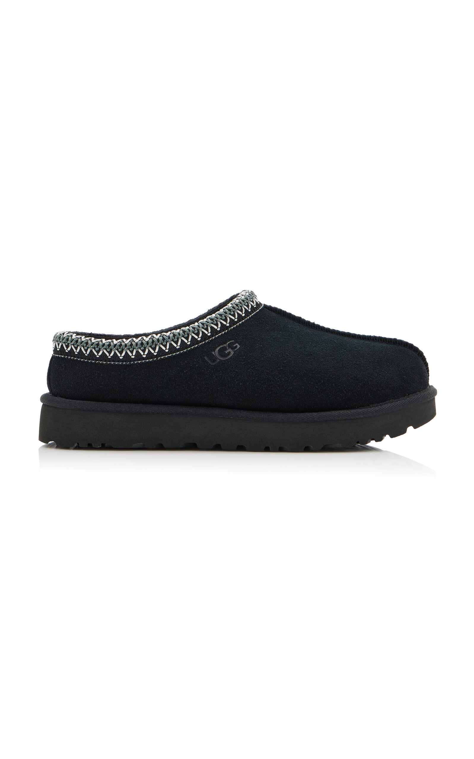 Ugg Tasman Slip-on Shearling Flat Mules In Black