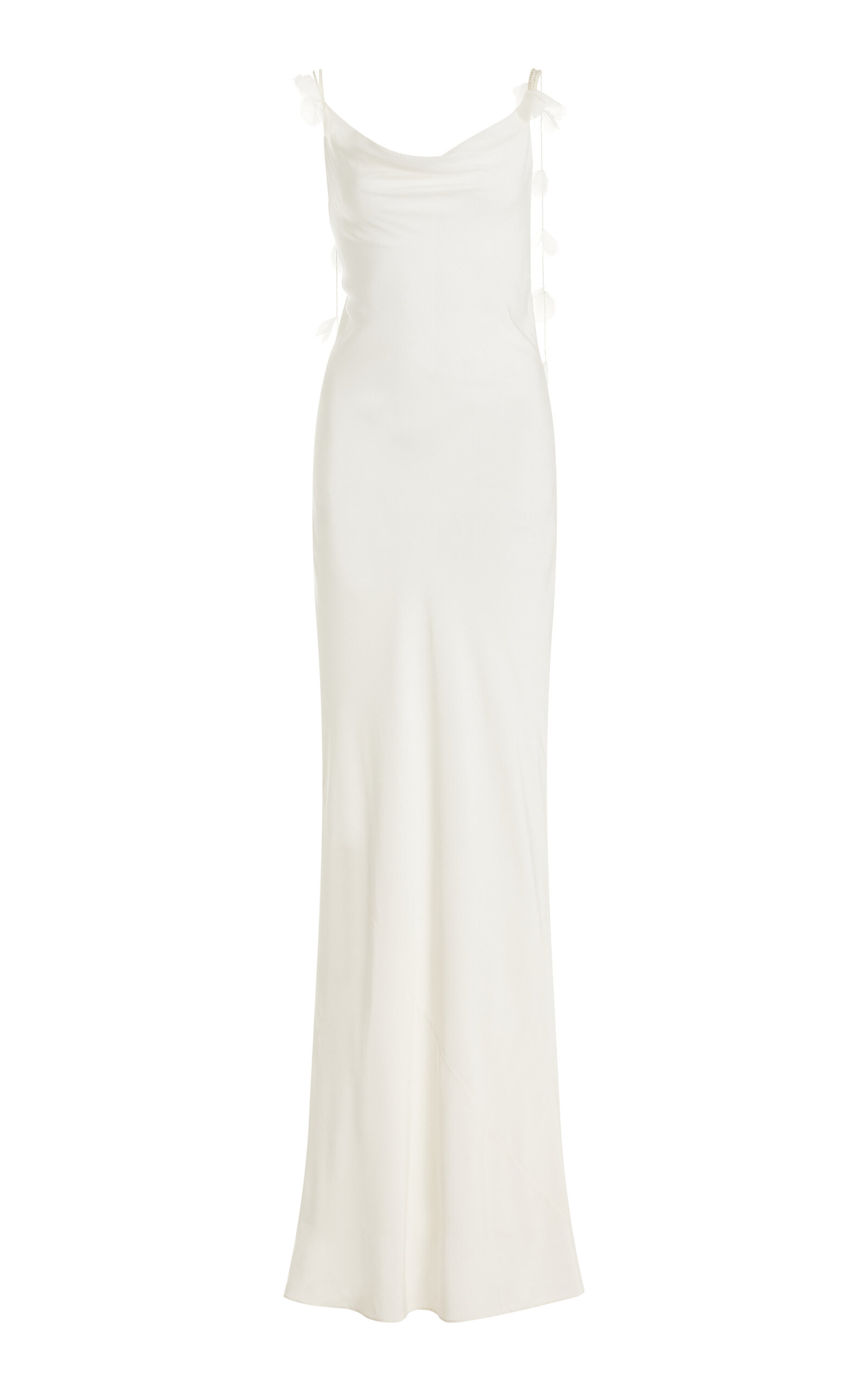 Cult Gaia Nymeria Stretch-Silk Gown - White