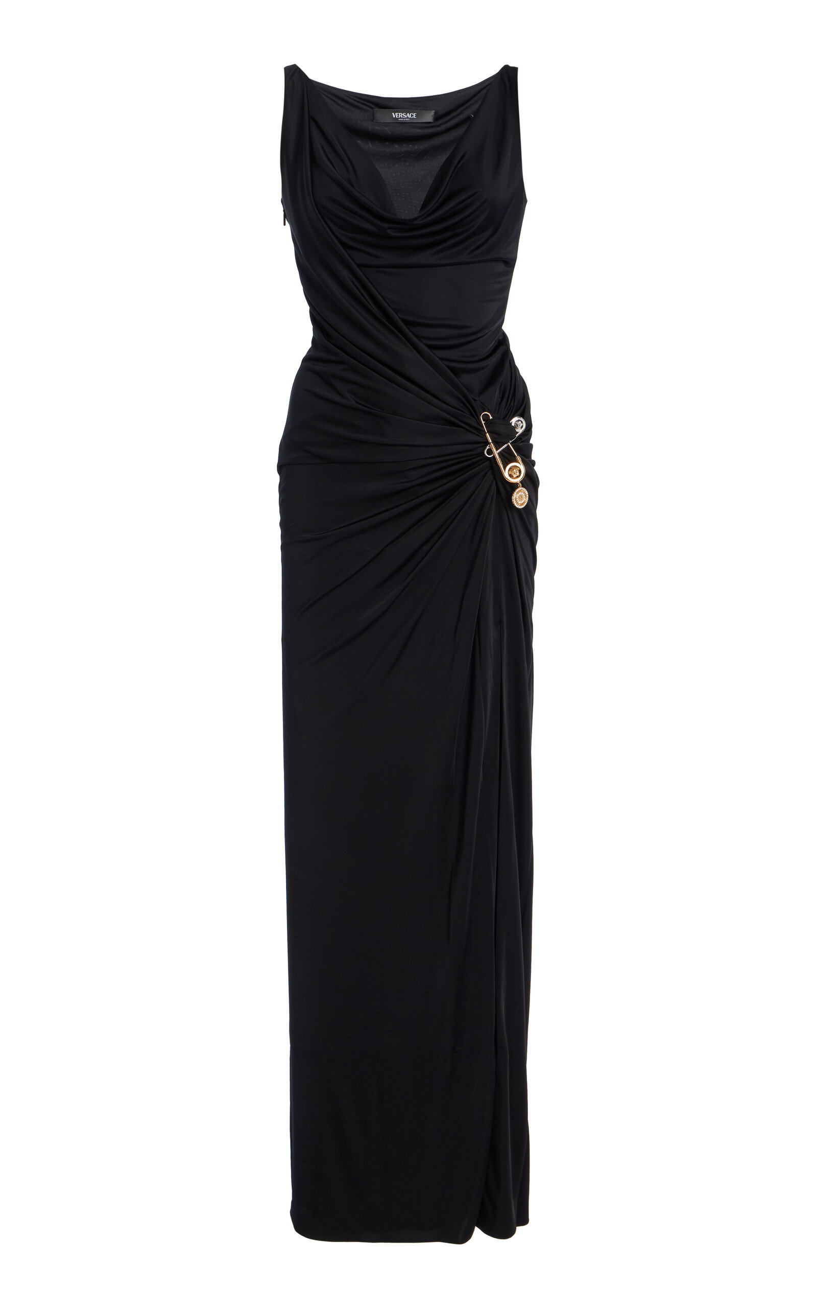Versace Sleeveless Dress In Black