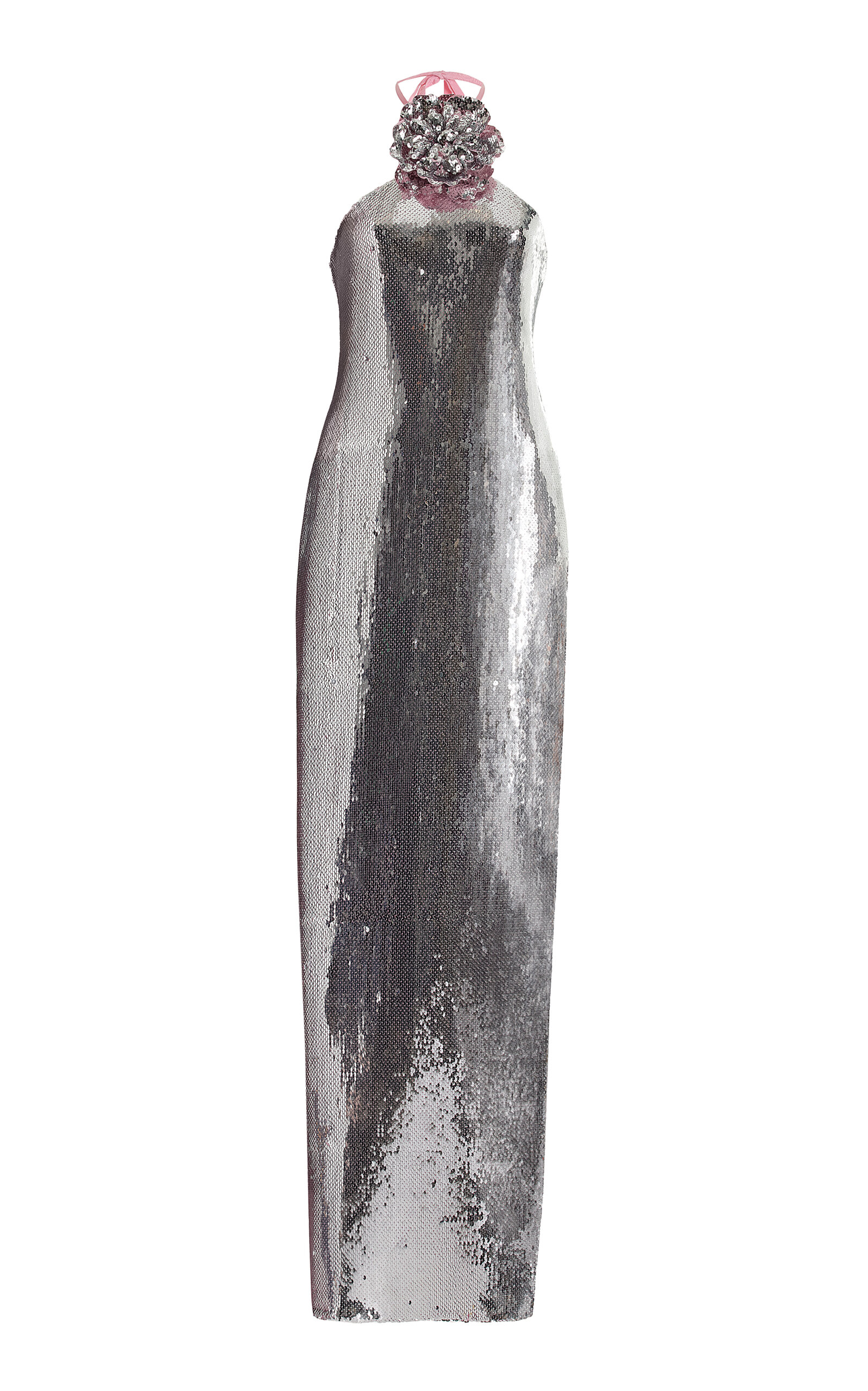 Rodarte Sequined Gown - Silver