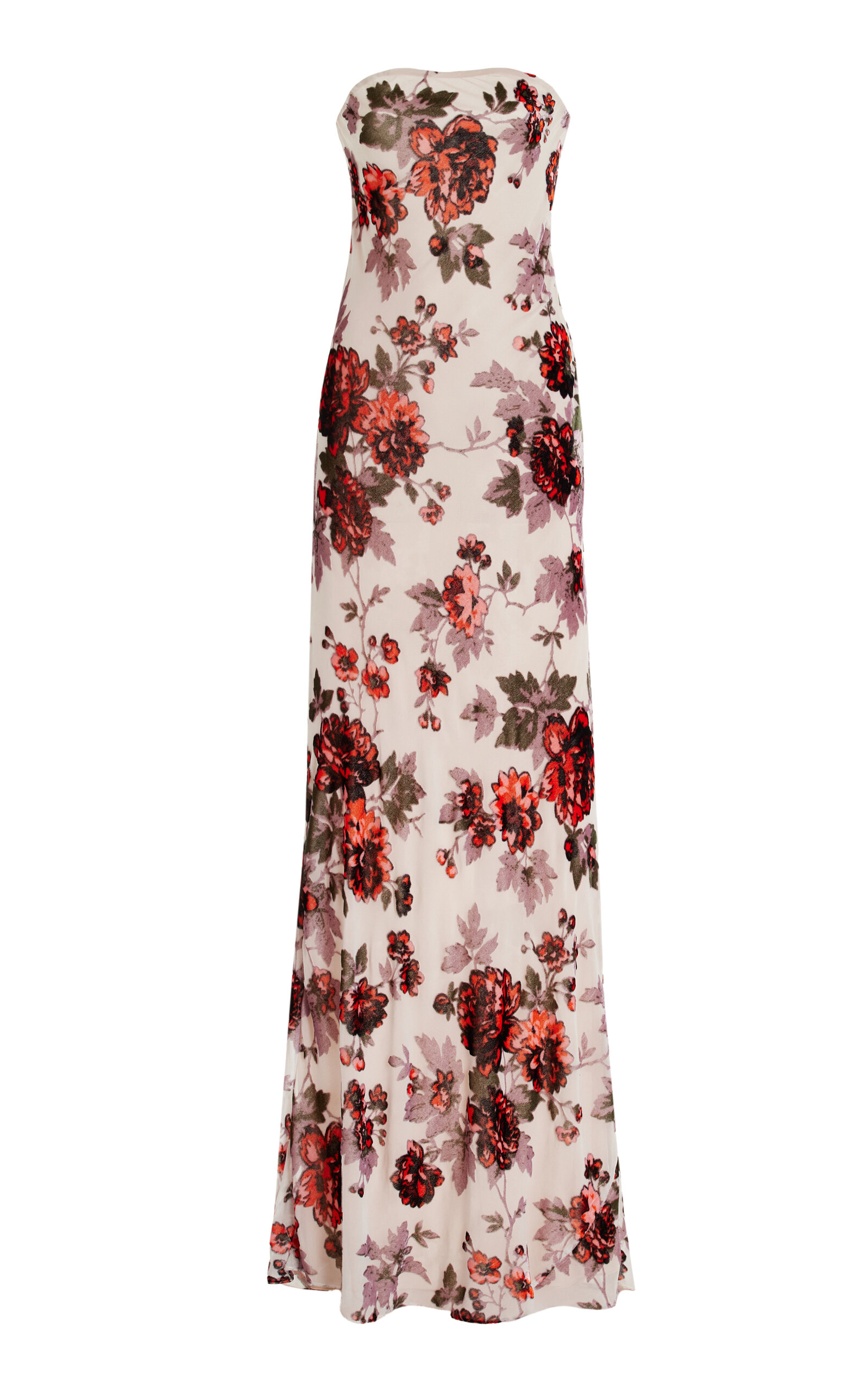 Rodarte Floral Velvet Devore Gown - Floral