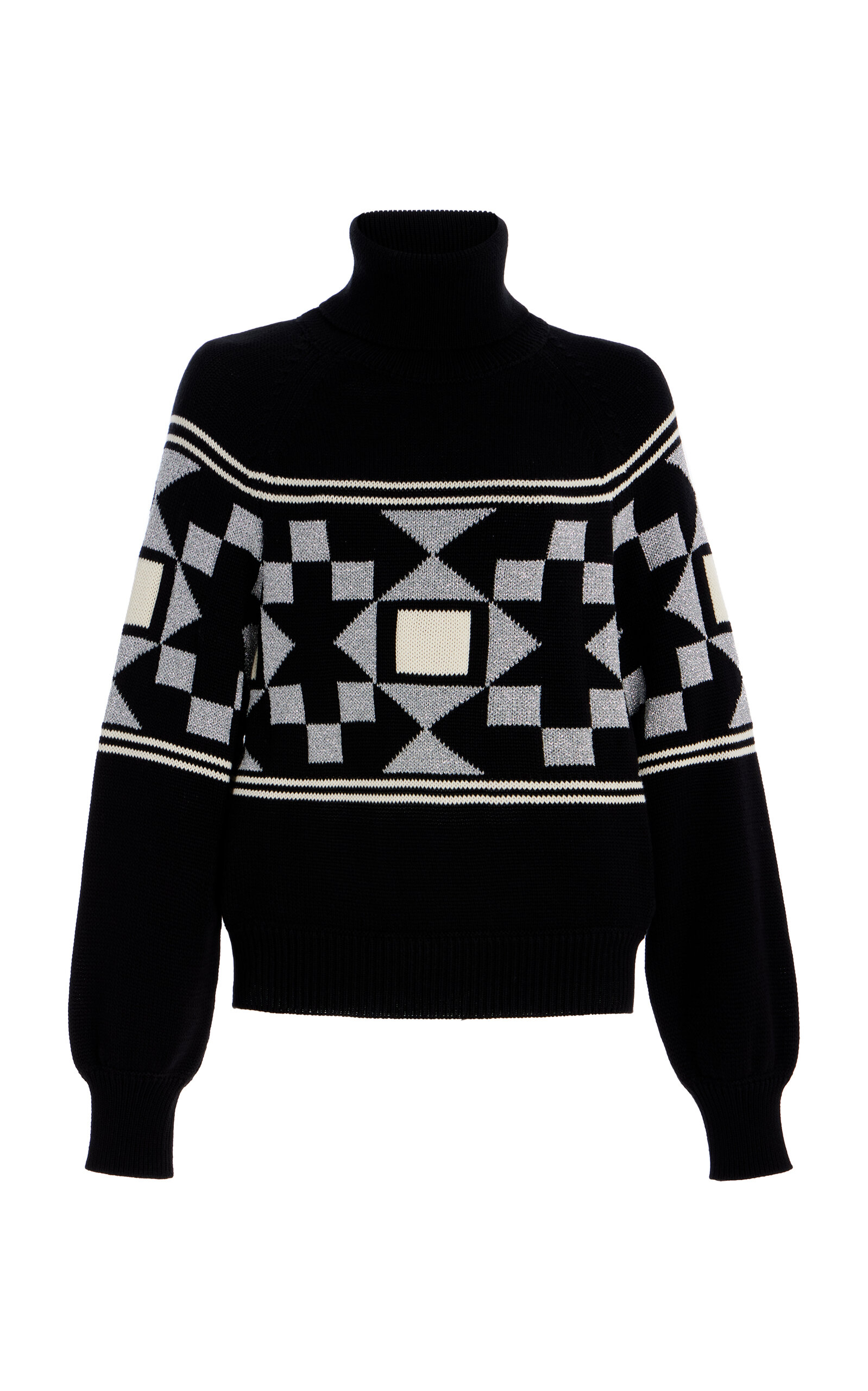 High Sport Lara Fair Isle Cotton-Blend Turtleneck Sweater - Women's Bags