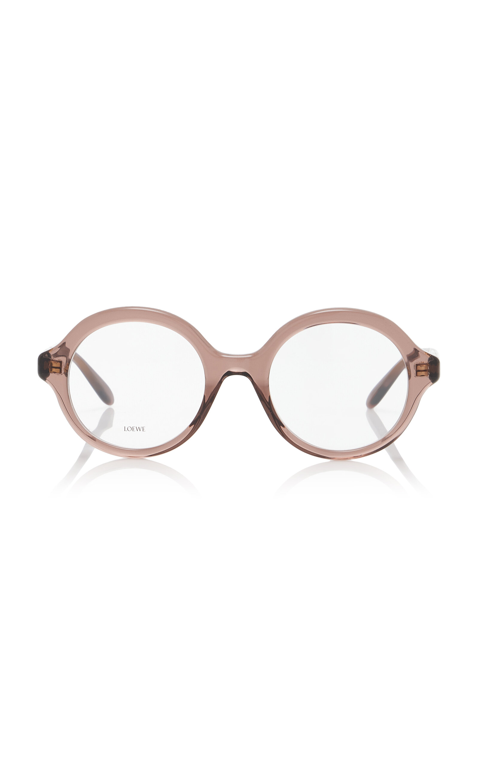 Loewe Round-frame Acetate Glasses In Brown