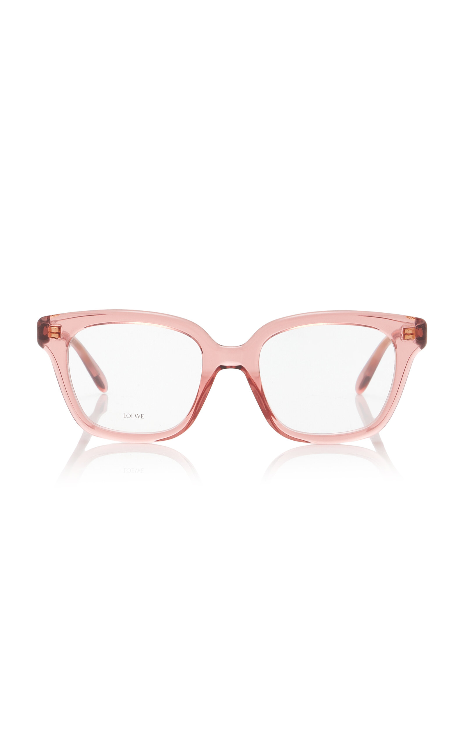 Loewe Square-frame Acetate Glasses In Pink