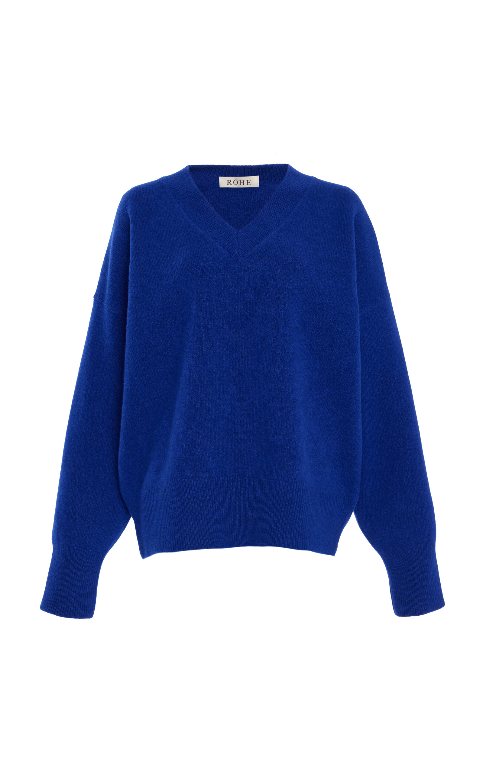 Róhe Compact-Knit Wool Sweater - Blue