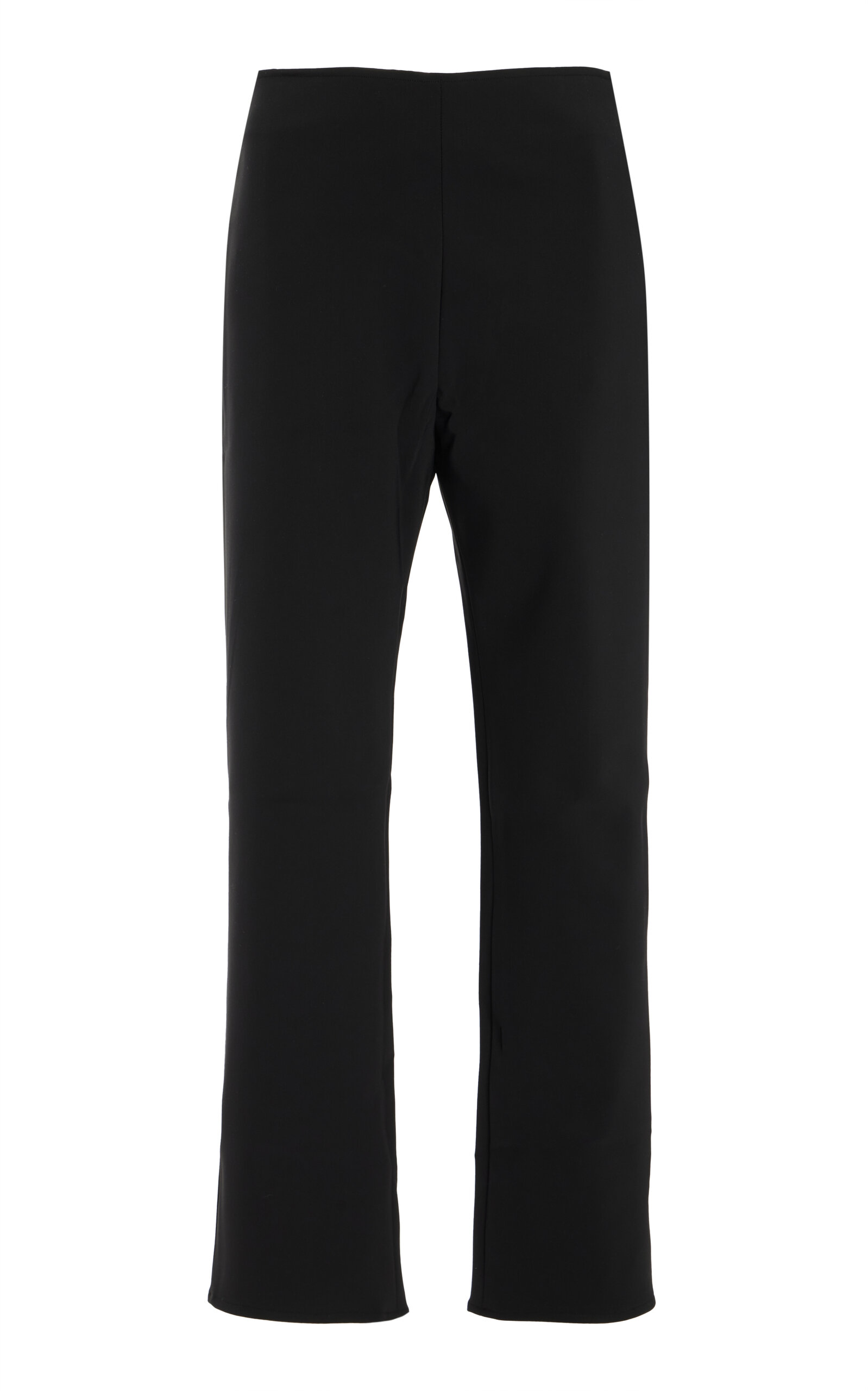 Róhe Cigarette-Leg Scuba Trousers - Black