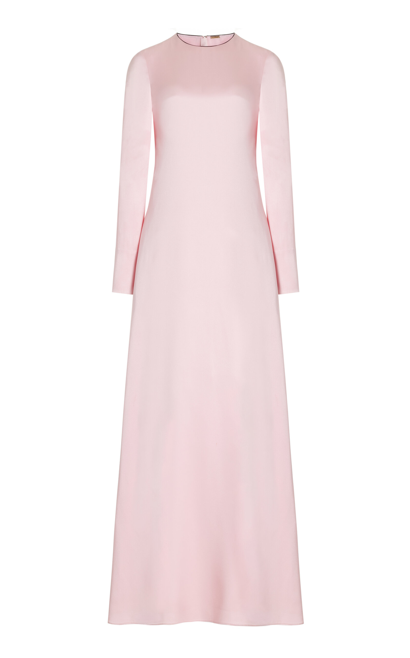 Adam Lippes Double-faced Silk-charmeuse Gown In Pink