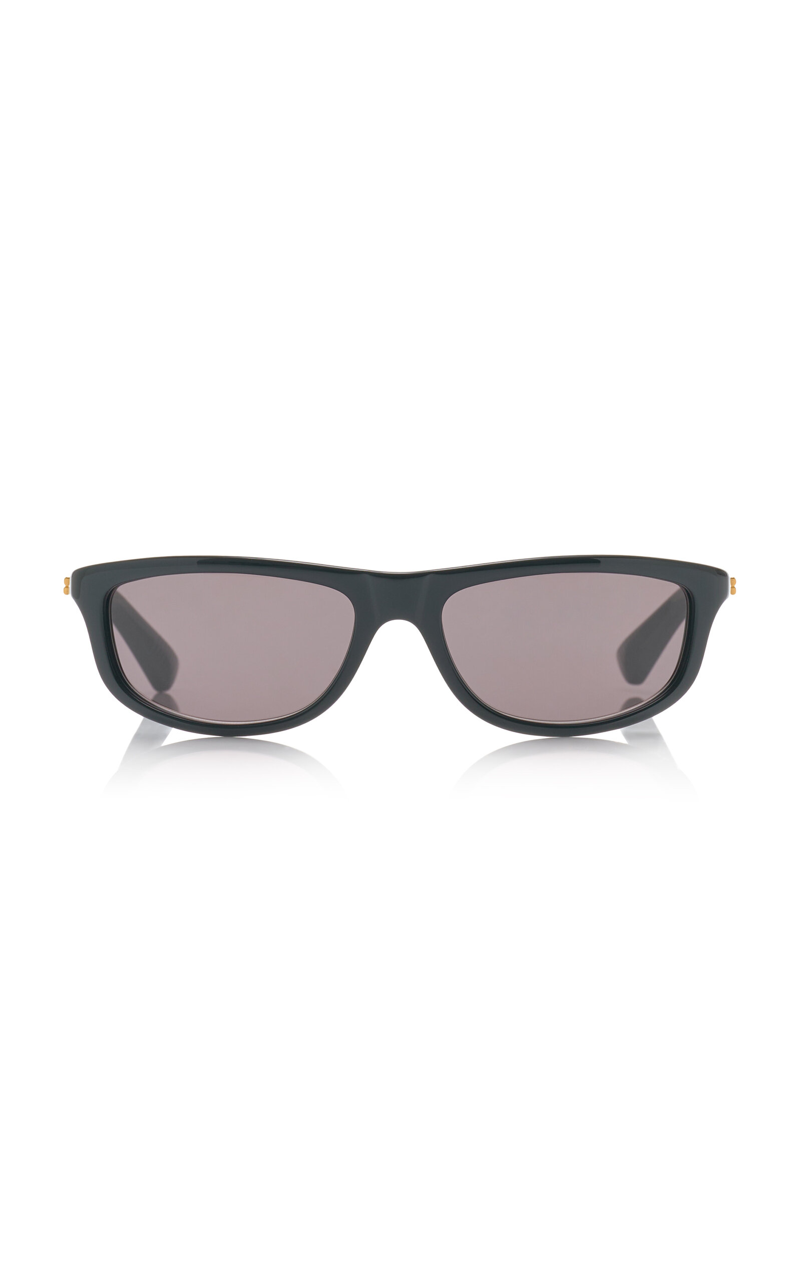 Bottega Veneta Slim Square-frame Acetate Sunglasses In Black
