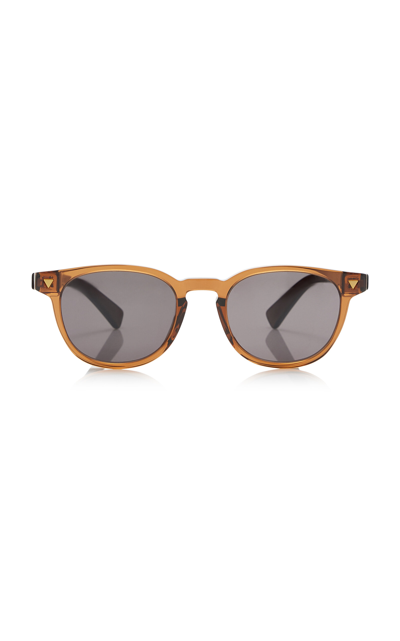 Bottega Veneta Circular Sunglasses In Brown