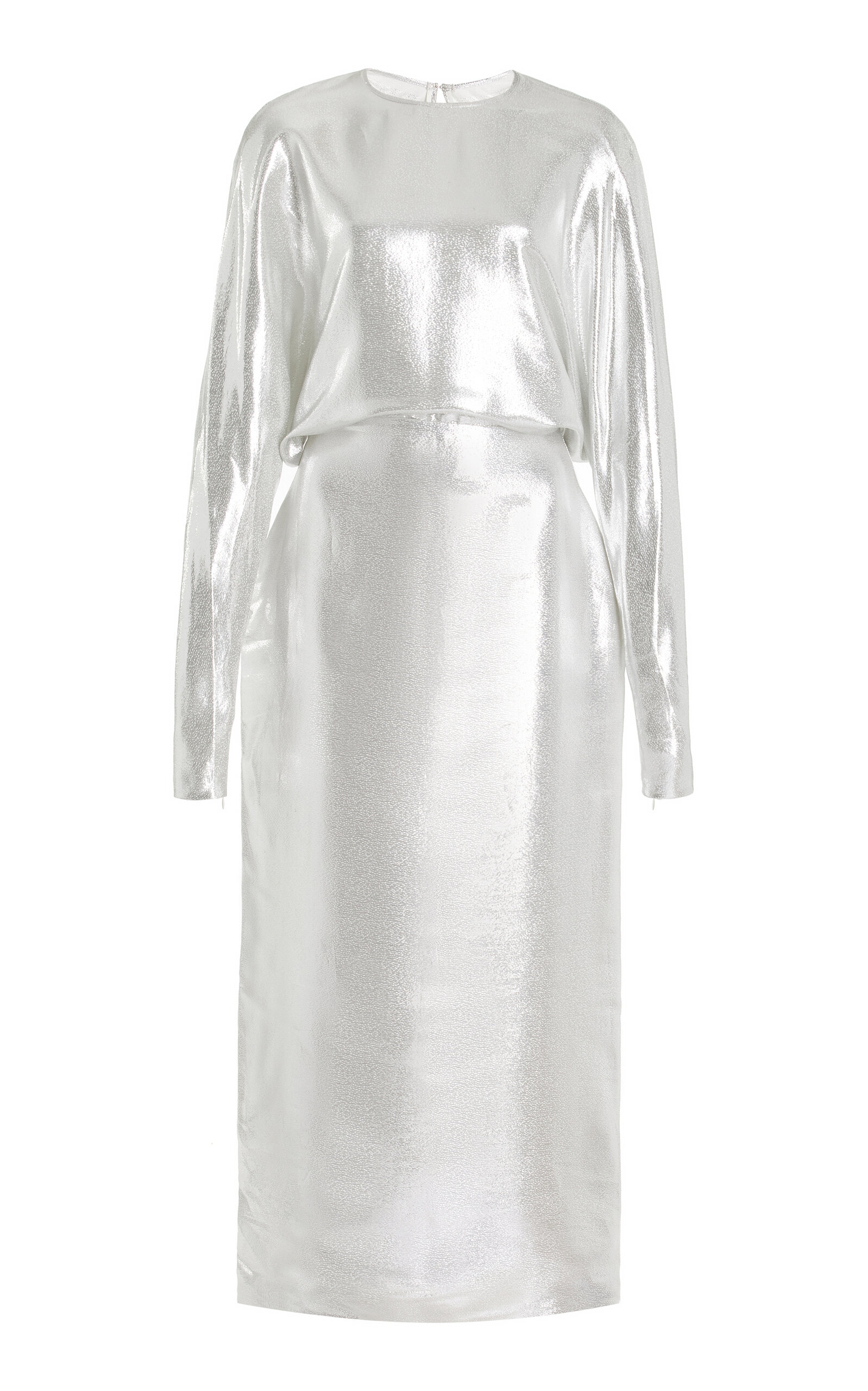 Lamé Midi Dress
