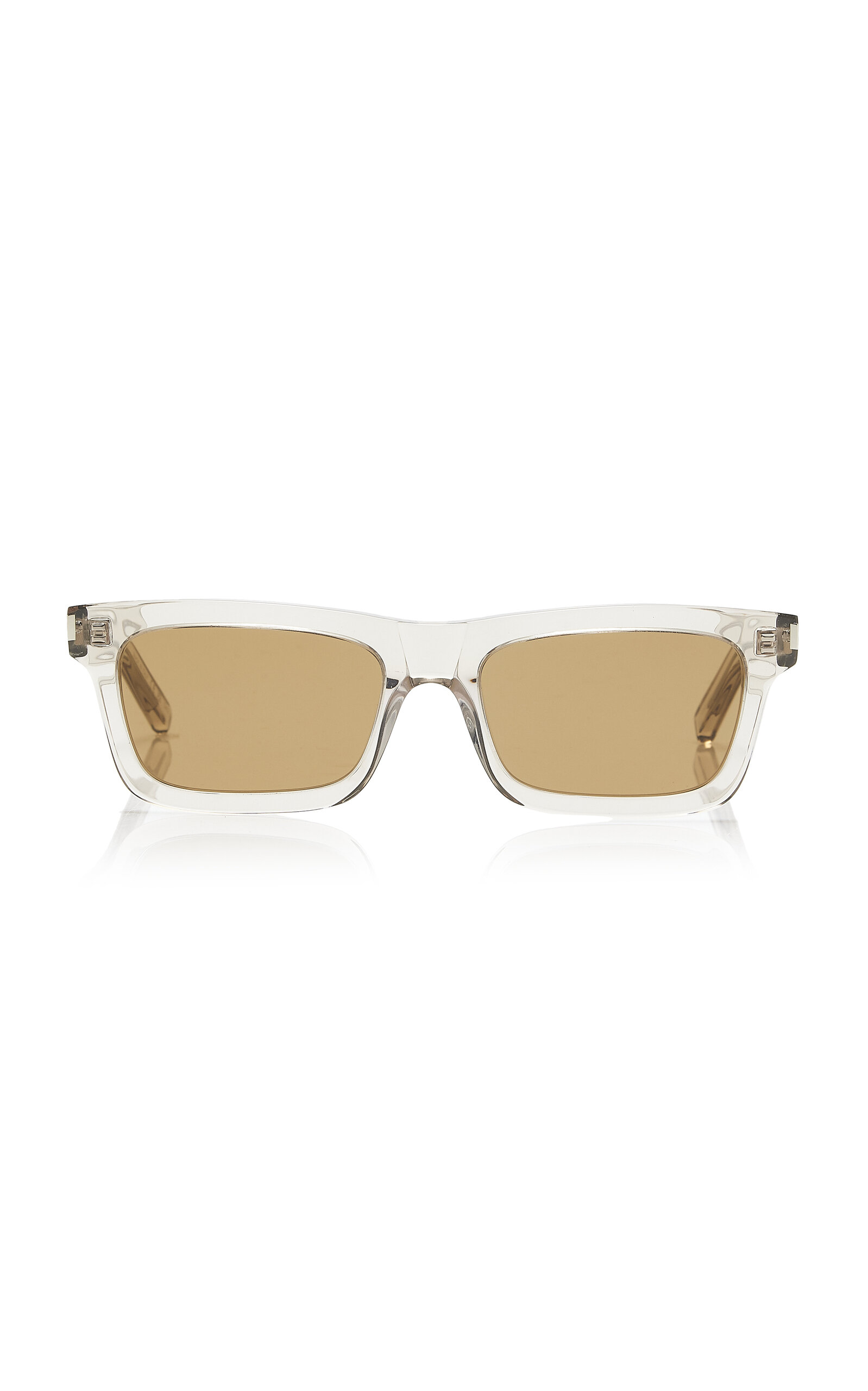 Saint Laurent Betty Square-frame Acetate Sunglasses In Neutral
