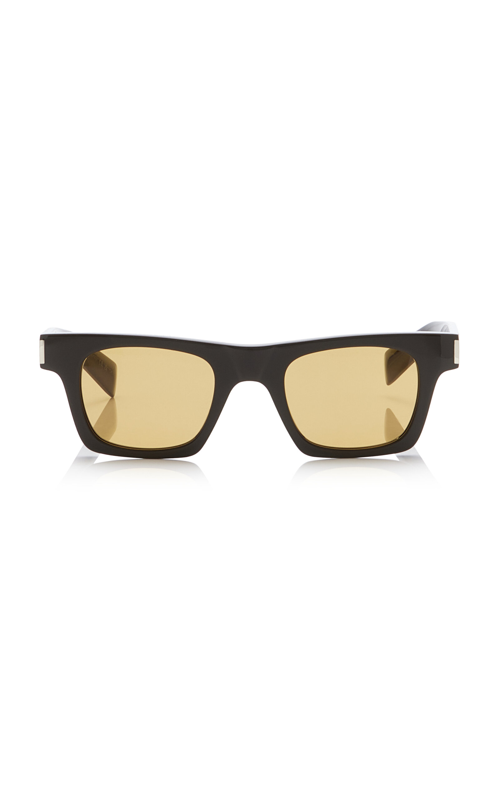 Saint Laurent Square-frame Acetate Sunglasses In Brown