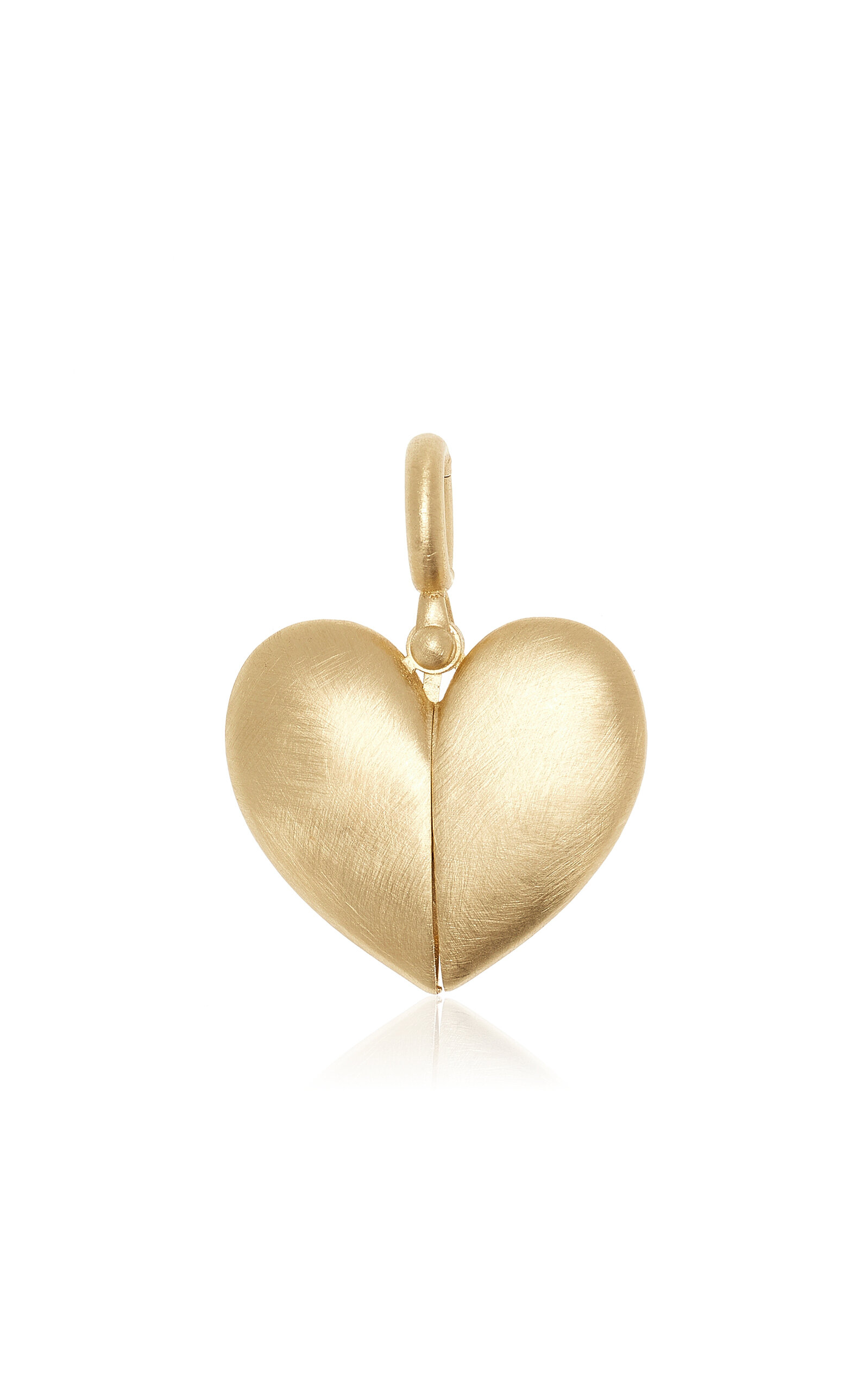 Lauren Rubinski Paulette 14k Yellow Gold Open Heart Pendant In Gold