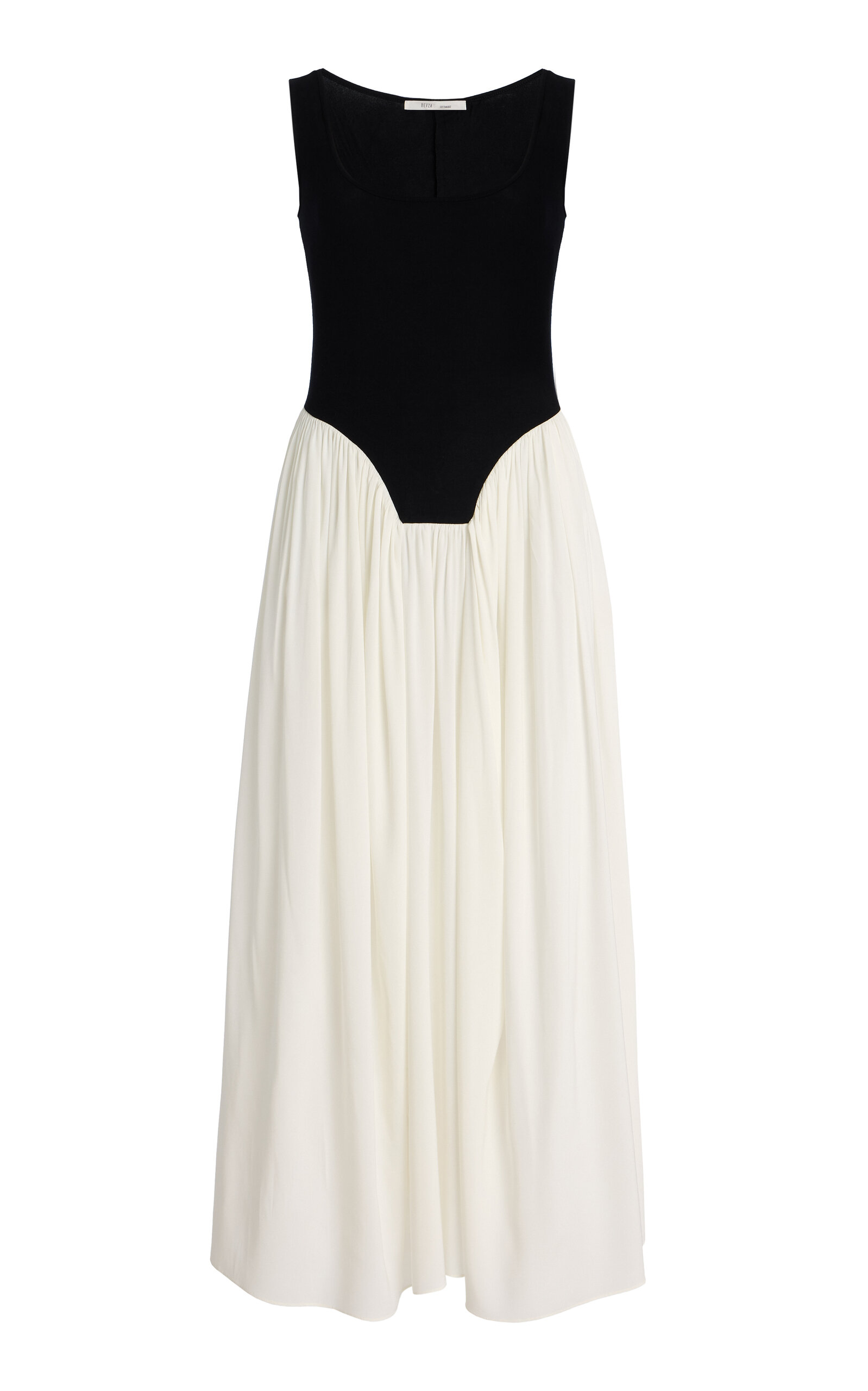 BEVZA Exclusive Anna Bamboo-Silk Maxi Dress - Ivory