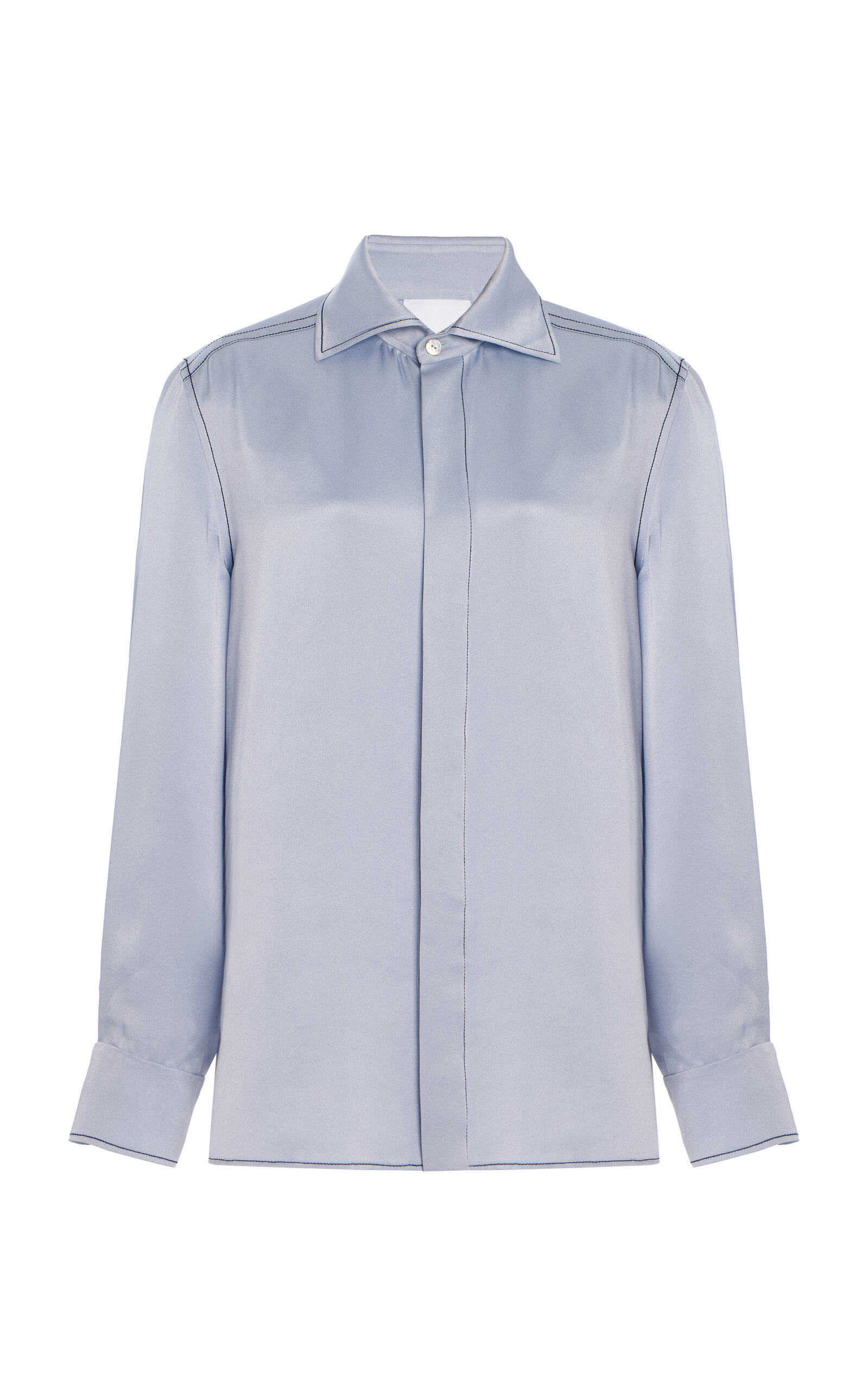 BEVZA OFFICE SATIN SHIRT