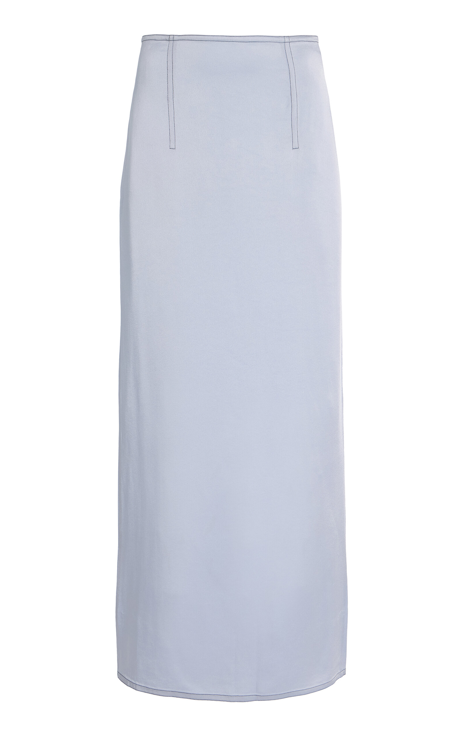 BEVZA Crepe Maxi Skirt - Blue - XS