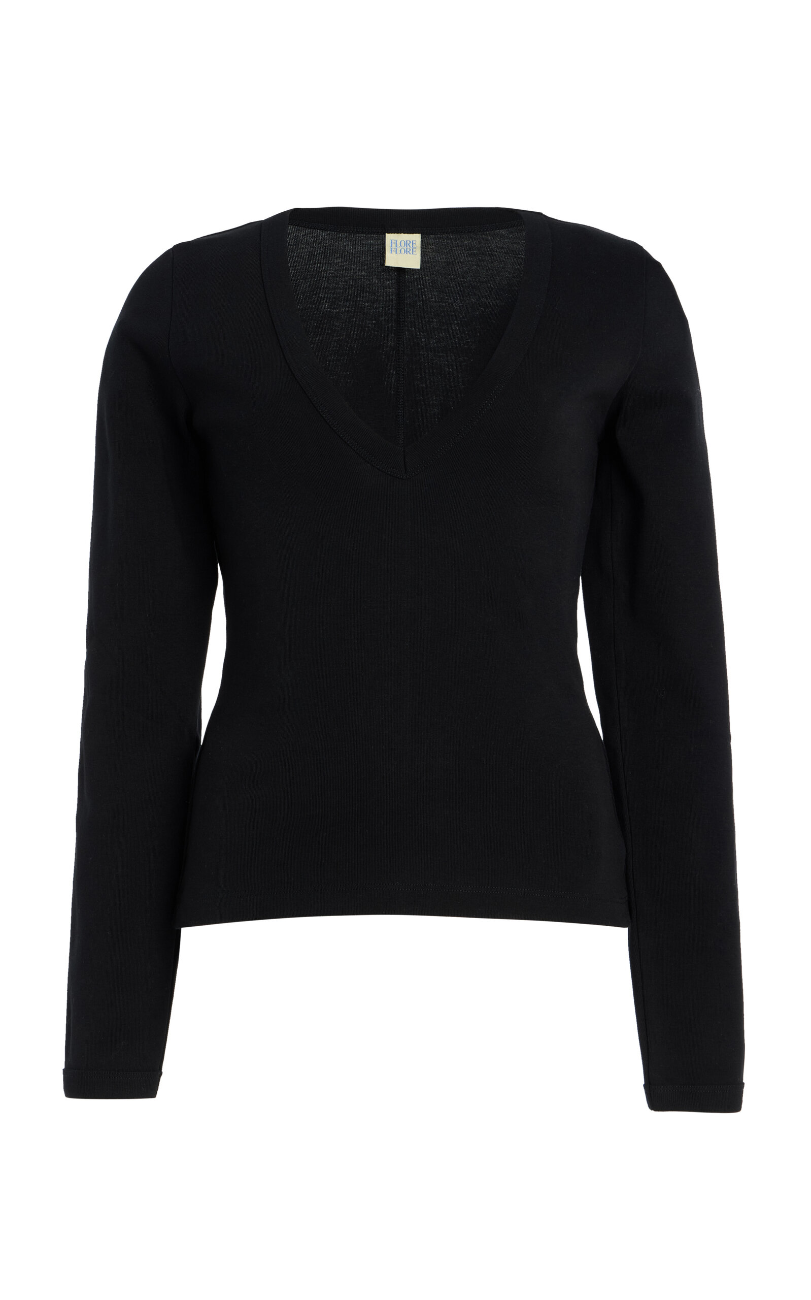 Flore Flore Dewi Long Sleeve Top In Black