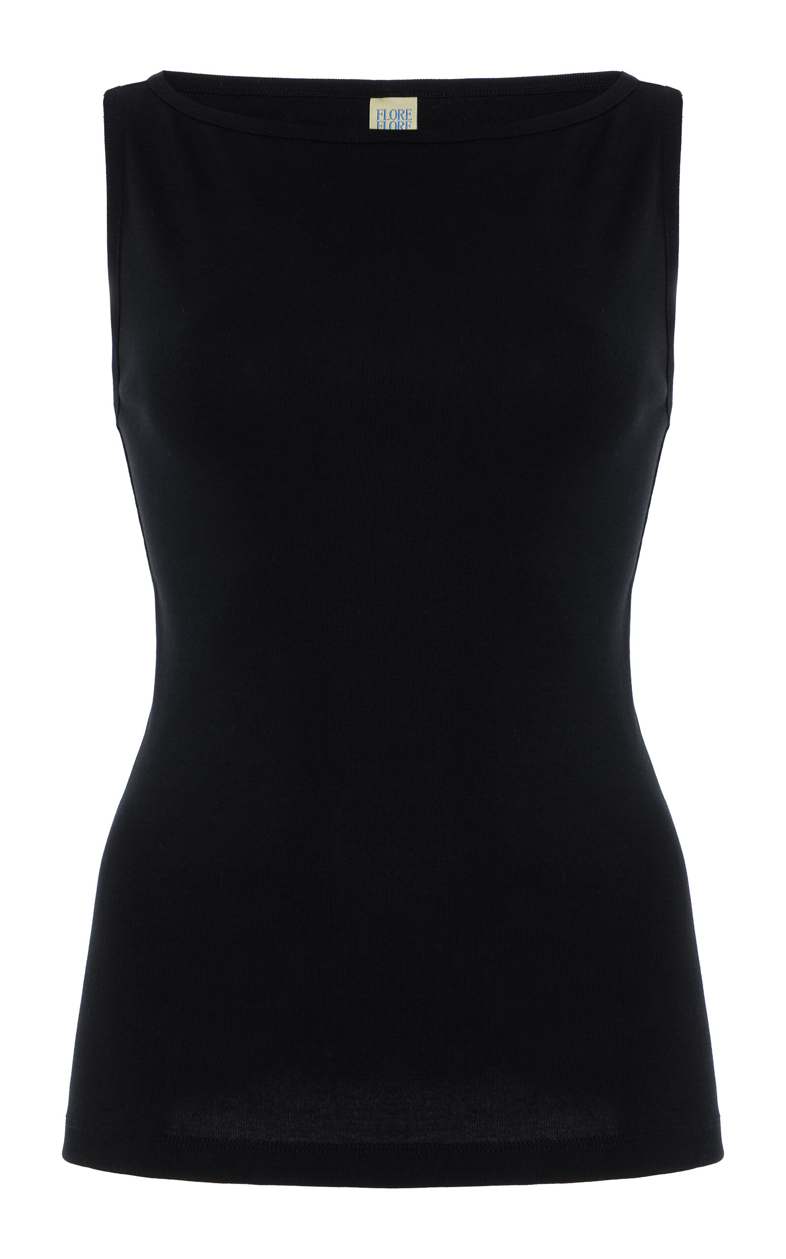 Flore Flore Timmi Organic Cotton Tank Top In Black