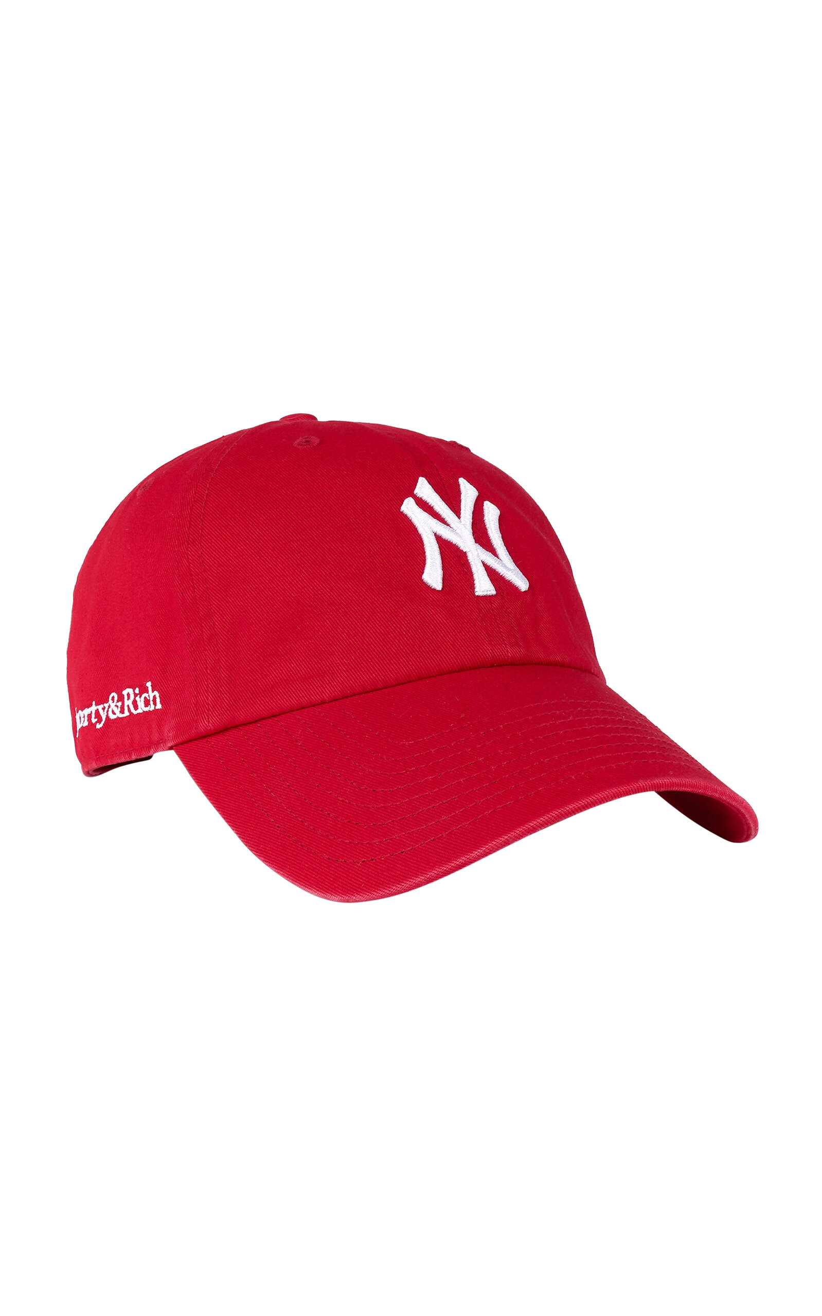 Sporty & Rich x Yankees Cotton Baseball Cap - Red - OS