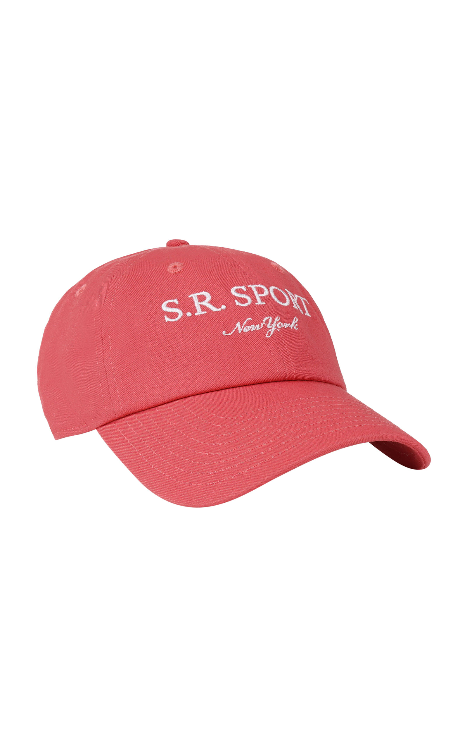 Sporty & Rich SR Sport Cotton Baseball Cap - Pink - OS